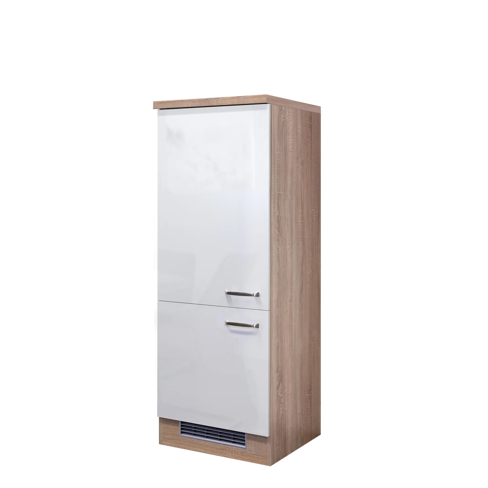 Demischrank für Kühlschrank Flex-Well Valero 60 cm Weiß Hochglanz