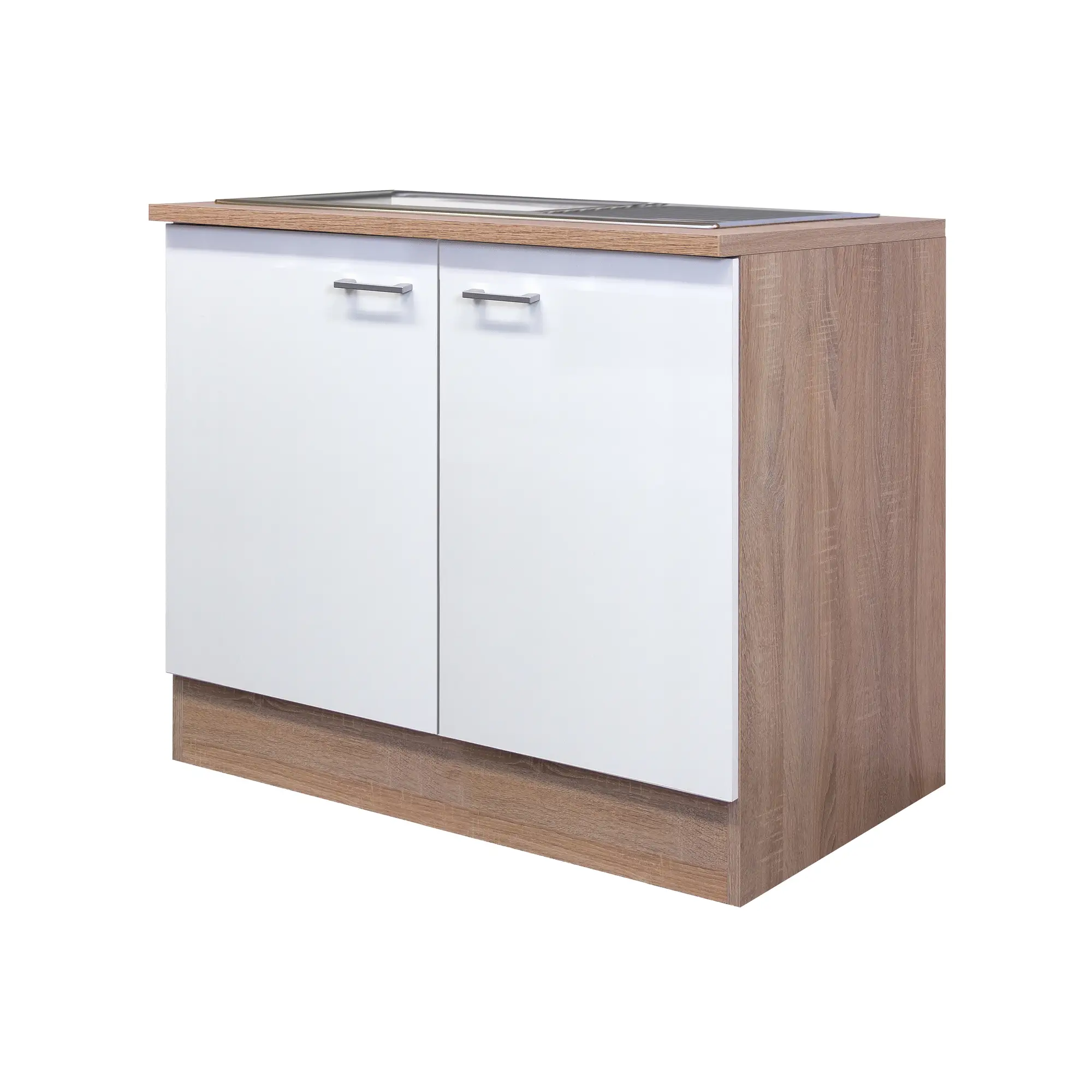 Spülenschrank Flex-Well Samoa 100 cm Weiß