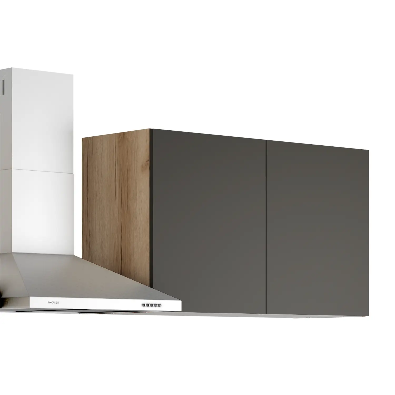 OPTIFIT Noah Küchenzeile ohne Geräte 270 cm Anthrazit