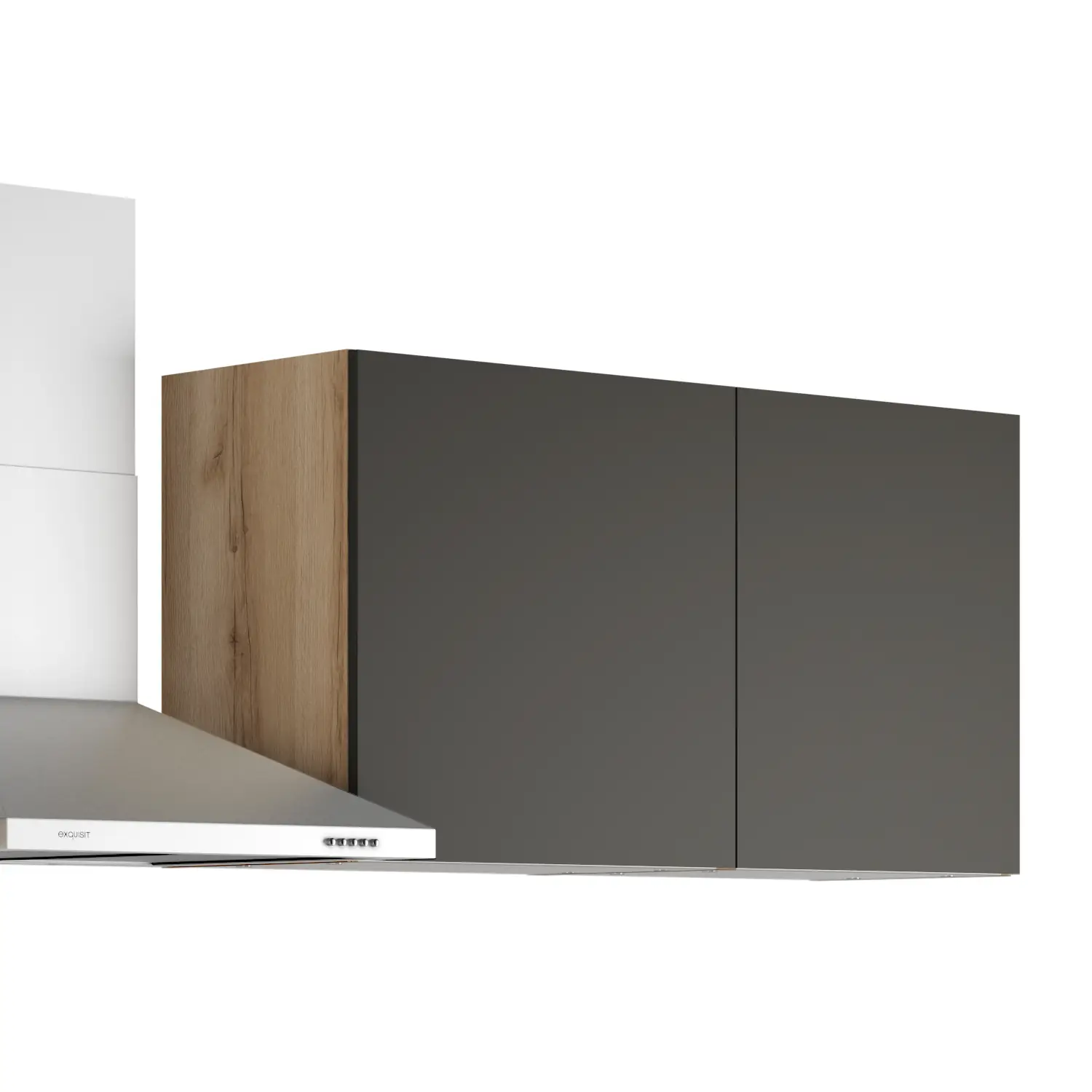 Küchenzeile ohne E-Geräte 270 cm Anthrazit