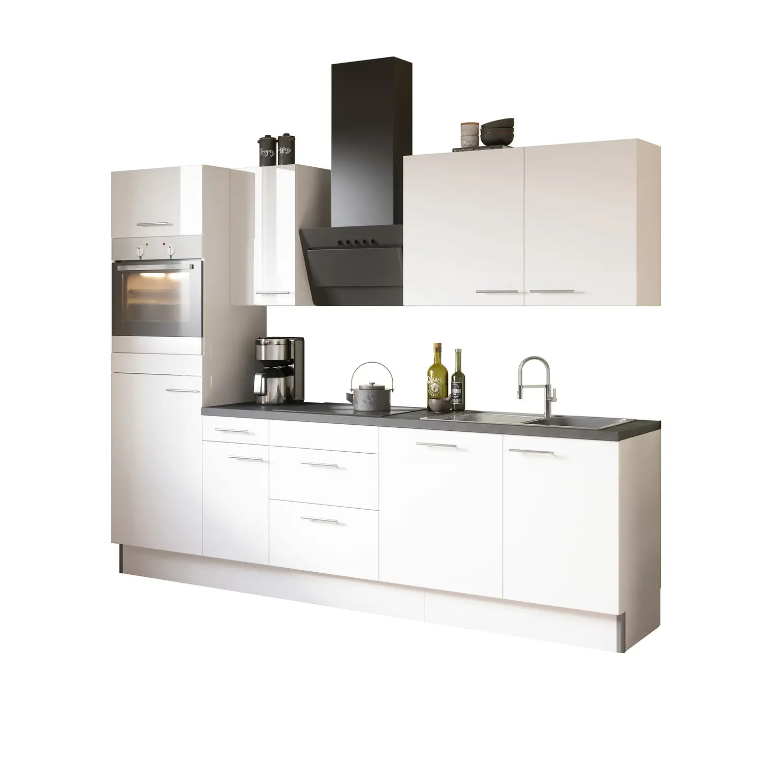 Küchenzeile ohne E-Geräte 270 cm 