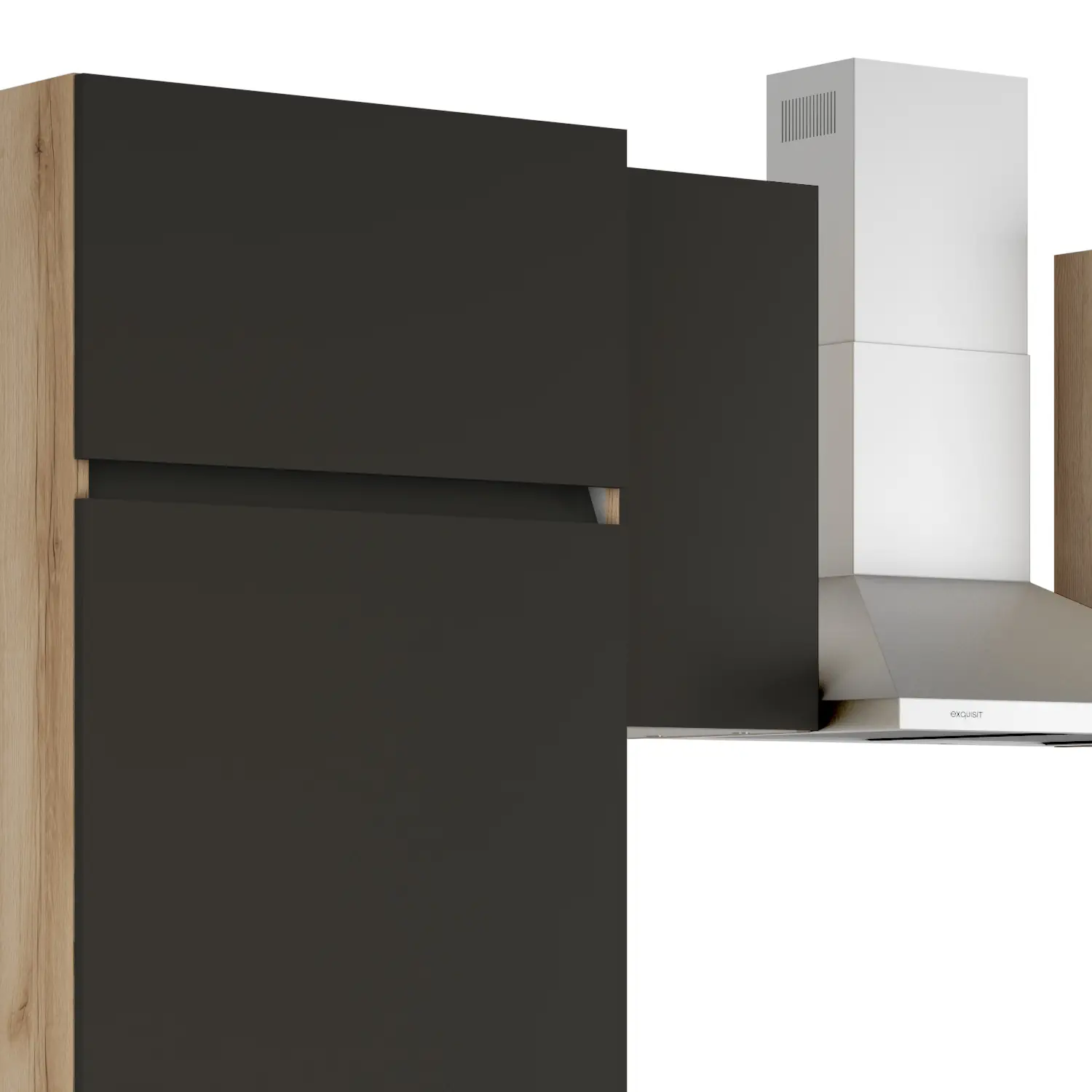Küchenzeile ohne Geräte OPTIFIT Noah 270 cm Anthrazit