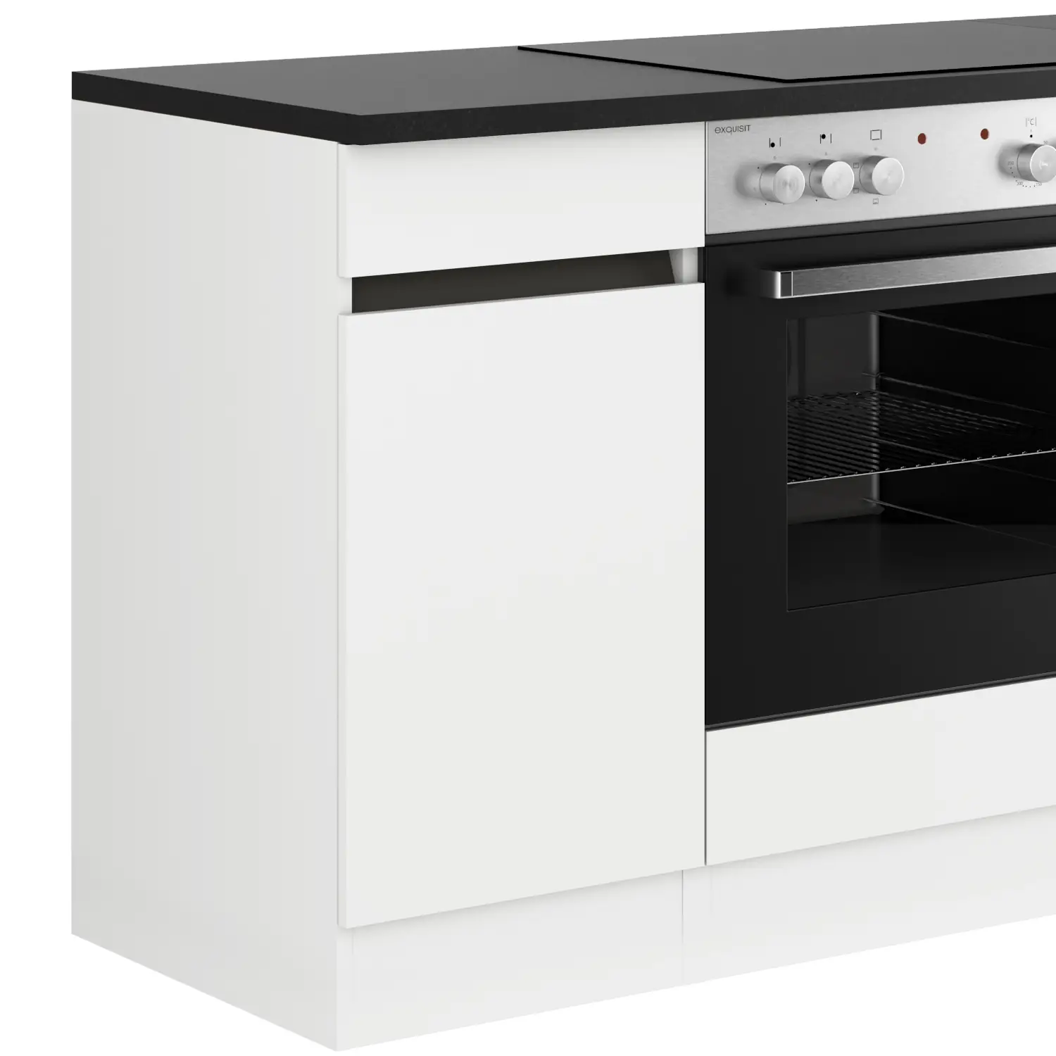 Küchenzeile ohne E-Geräte 210 cm Weiß