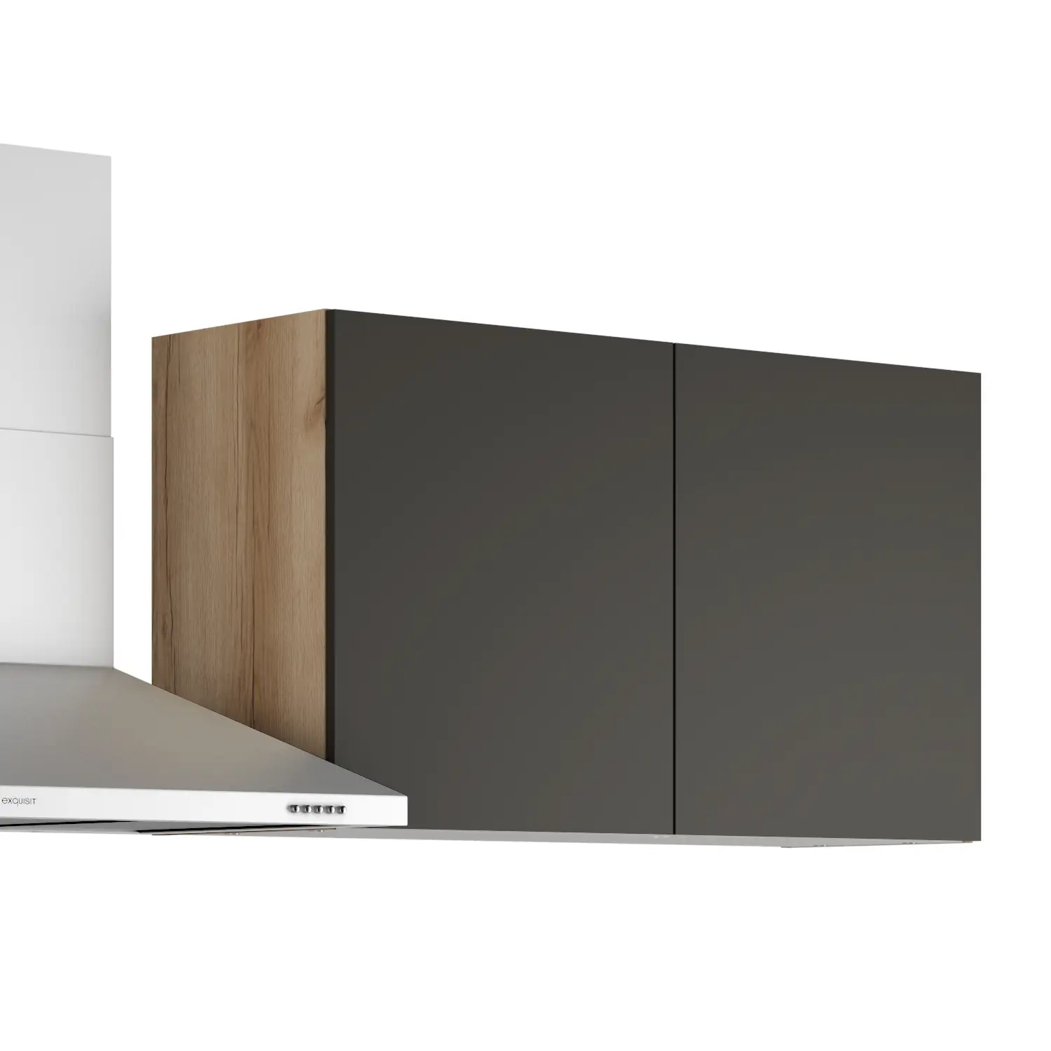 Küchenzeile OPTIFIT Noah ohne Geräte 210 cm Anthrazit