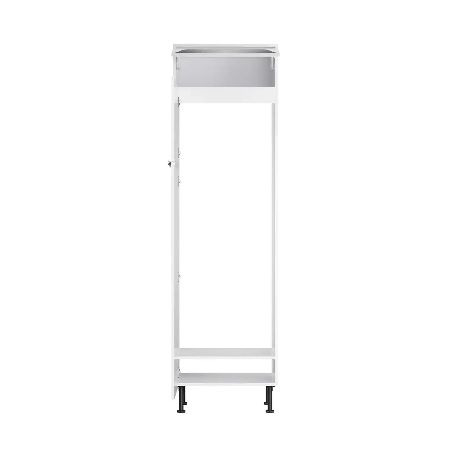 Hochschrank für Kühl-Gefrier-Kombination OPTIFIT Arvid 60 cm Weiß Glanz