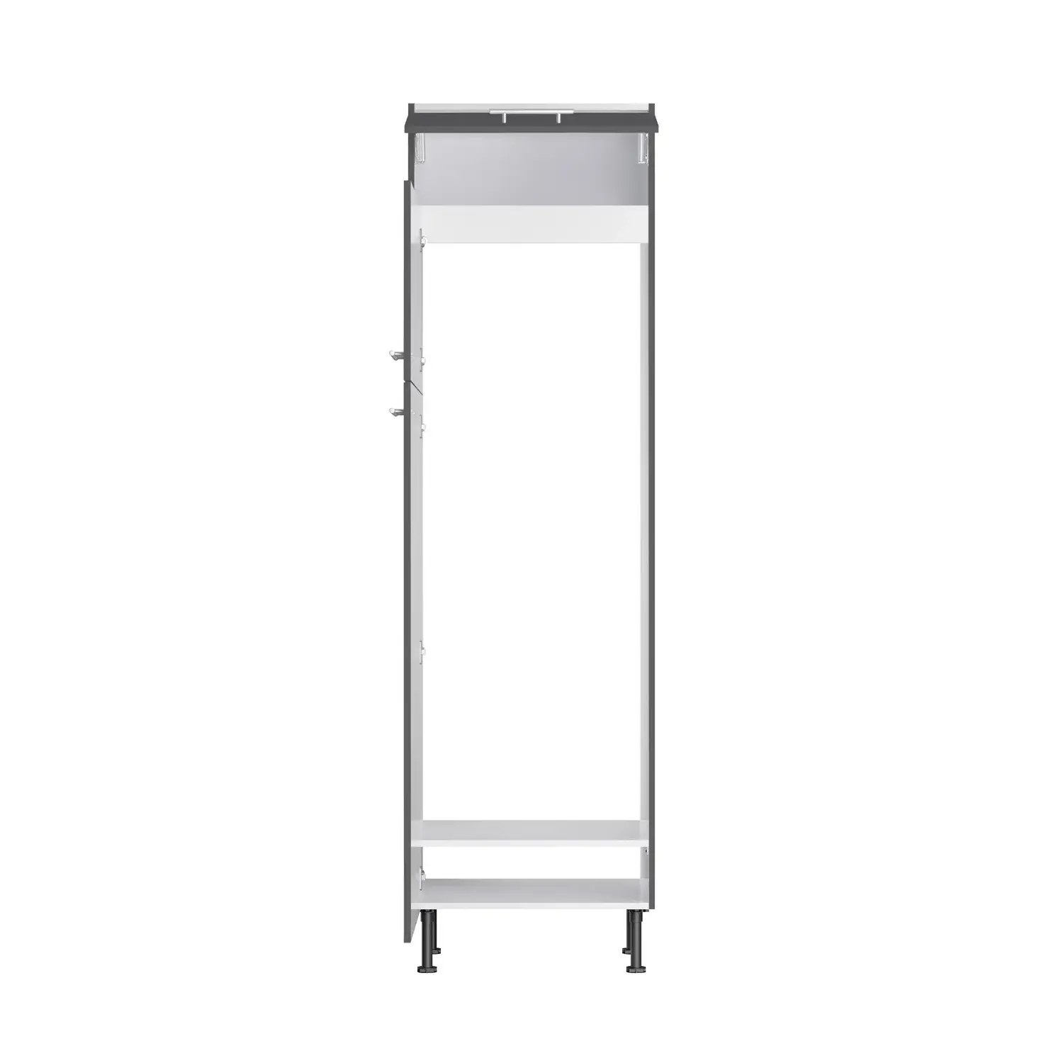 Hochschrank für Kühl-Gefrier-Kombination OPTIFIT Ingvar 60 cm Anthrazit