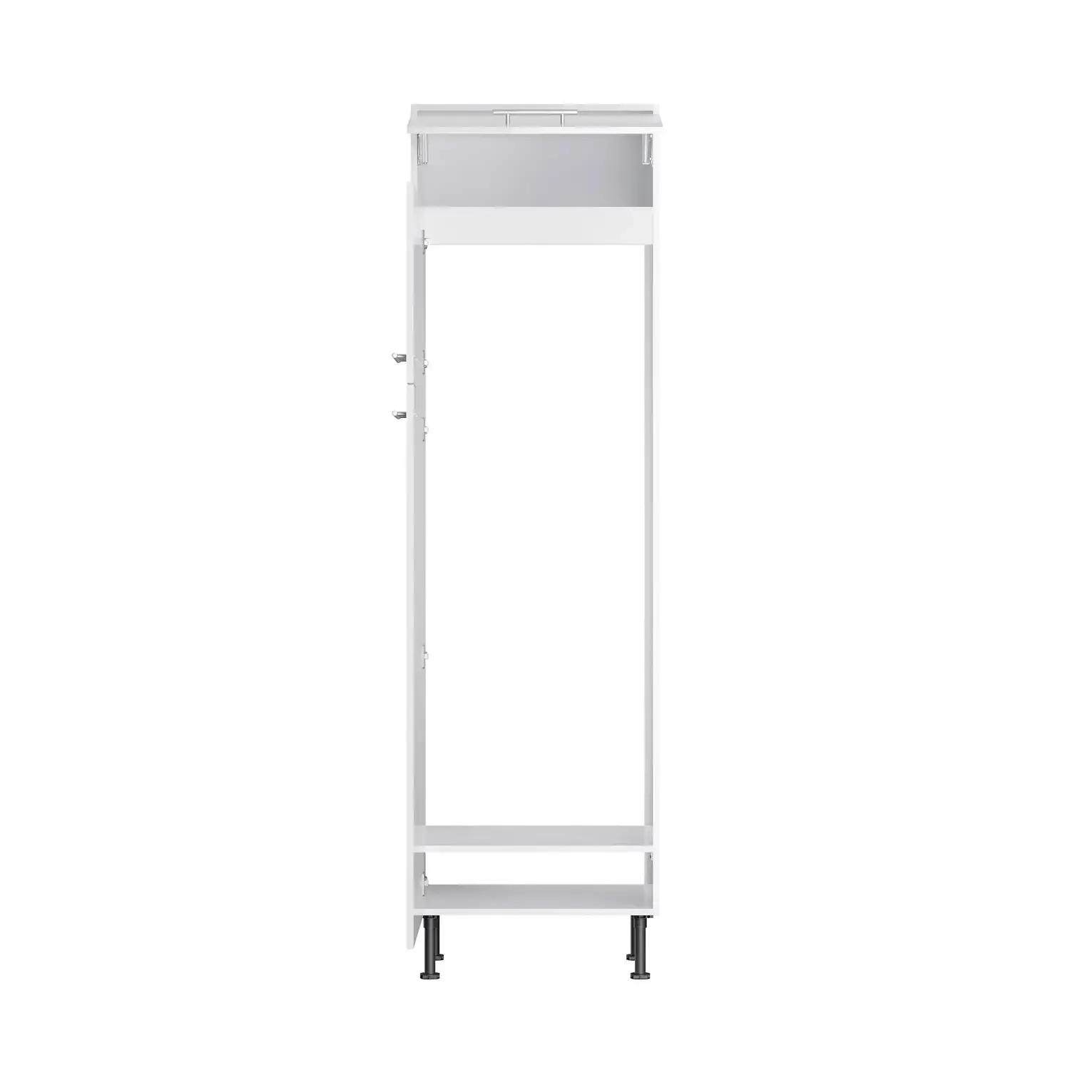 Hochschrank für Kühl-Gefrier-Kombination OPTIFIT Rurik 60 cm Weiß Glanz