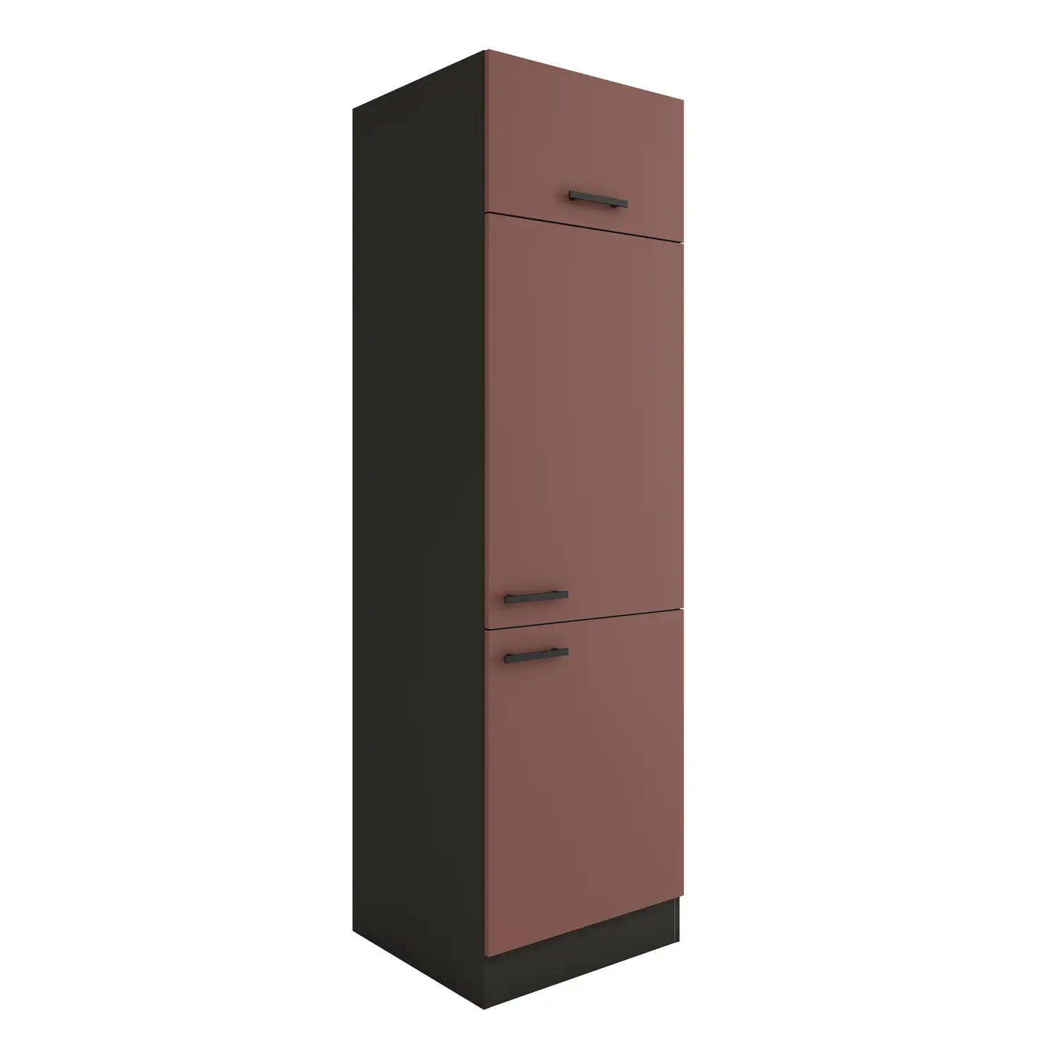 Hochschrank für Kühlschrank OPTIFIT Nizza 60 cm Rostrot