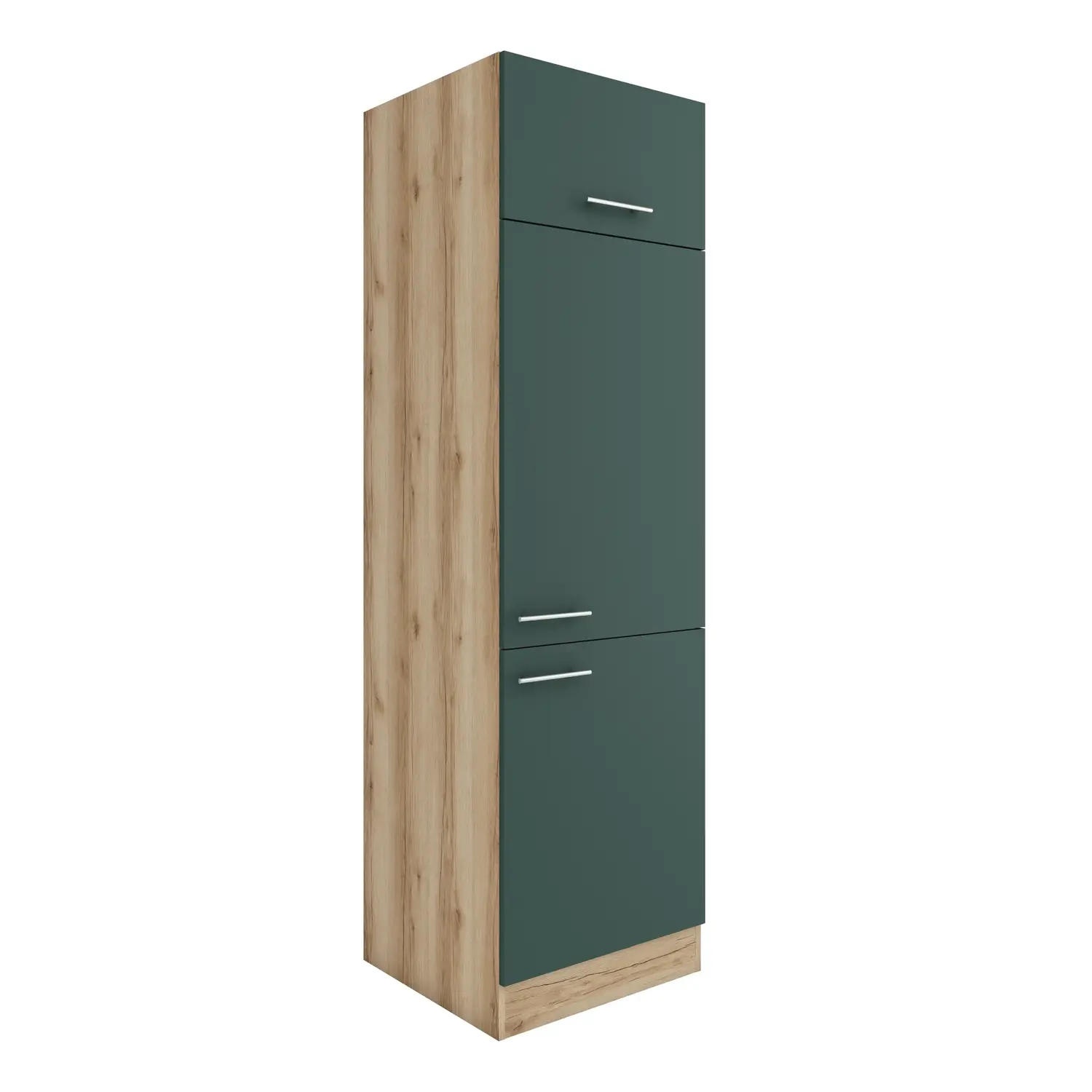 Hochschrank für Kühlschrank OPTIFIT Savona 60 cm Steingrün