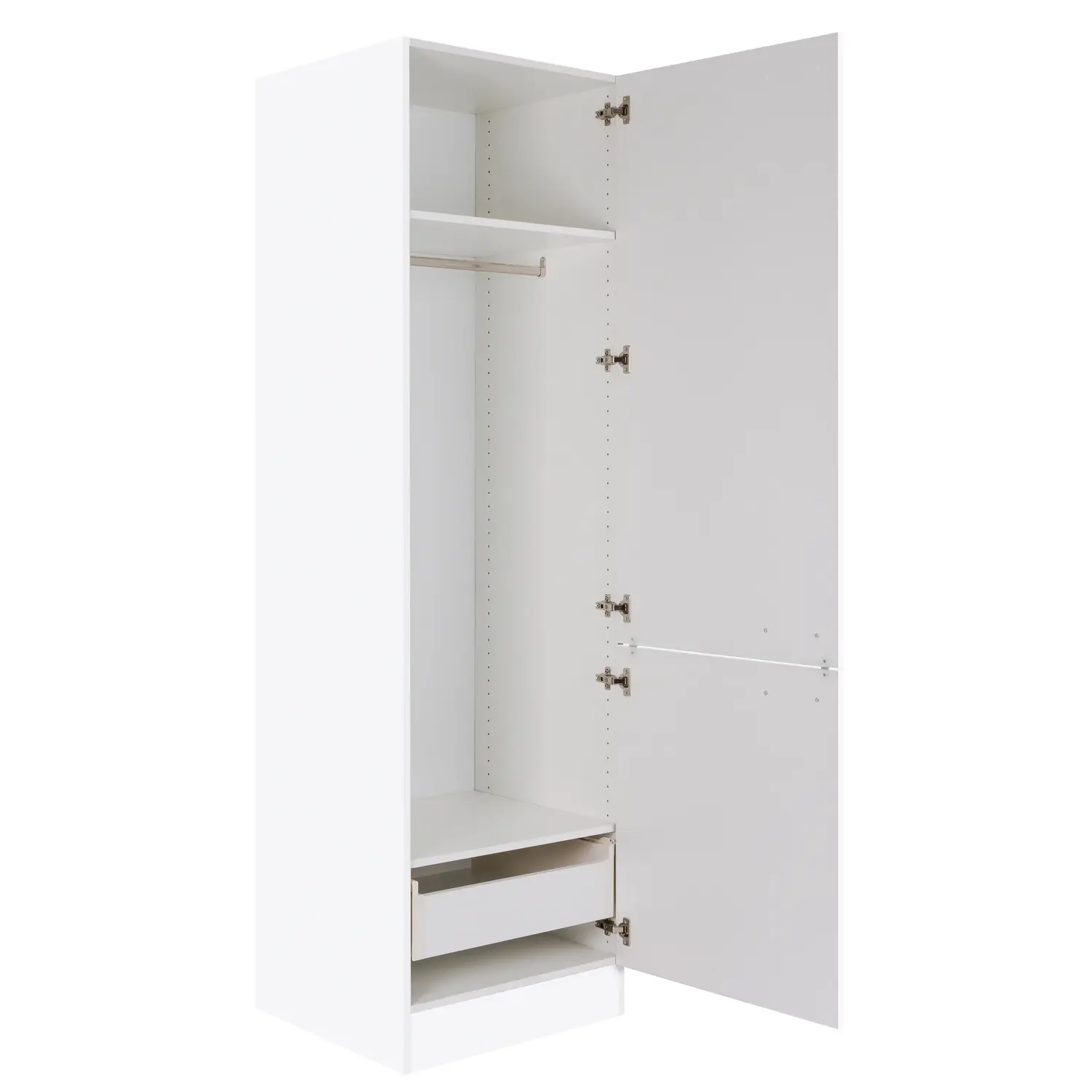 Hochschrank Garderobe OPTIFIT Salo 60 cm Weiß