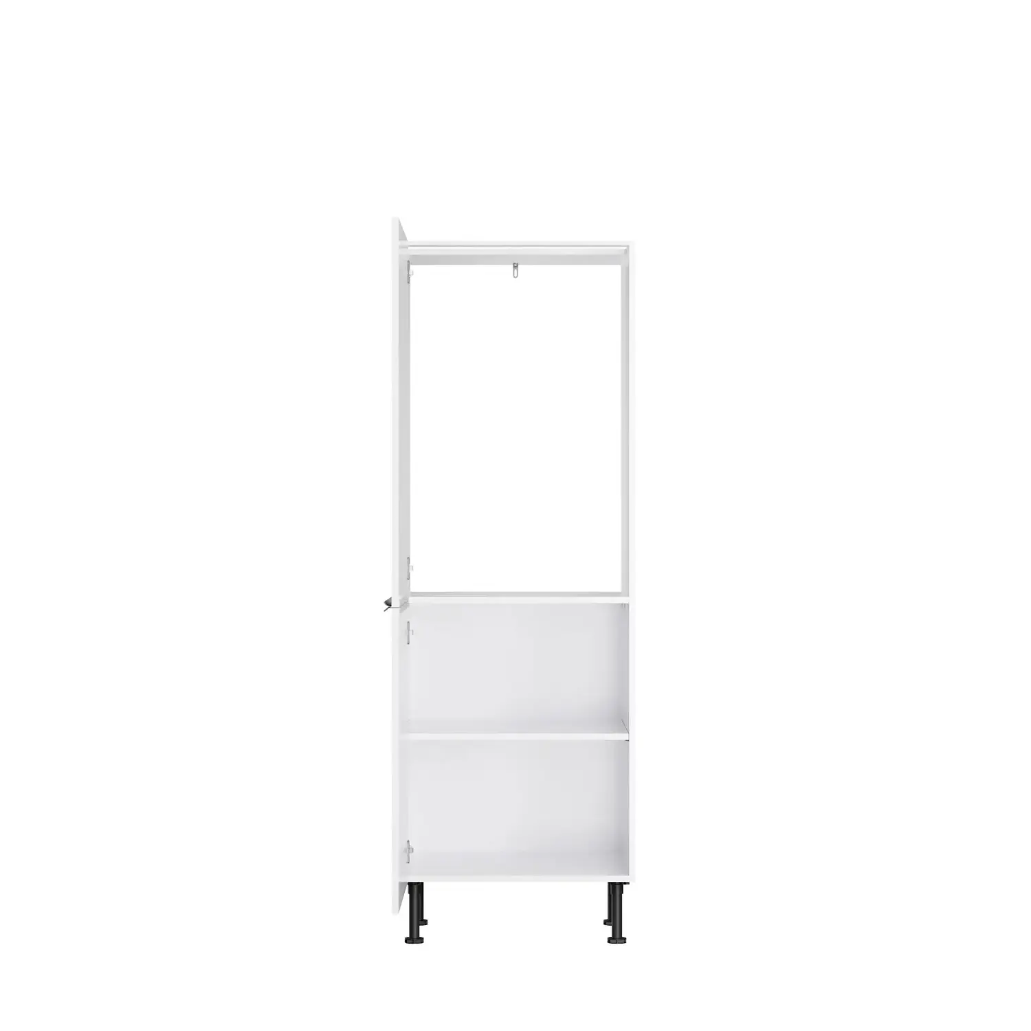 Midischrank für Kühlschrank OPTIFIT Arvid 60 cm Weiß Glanz