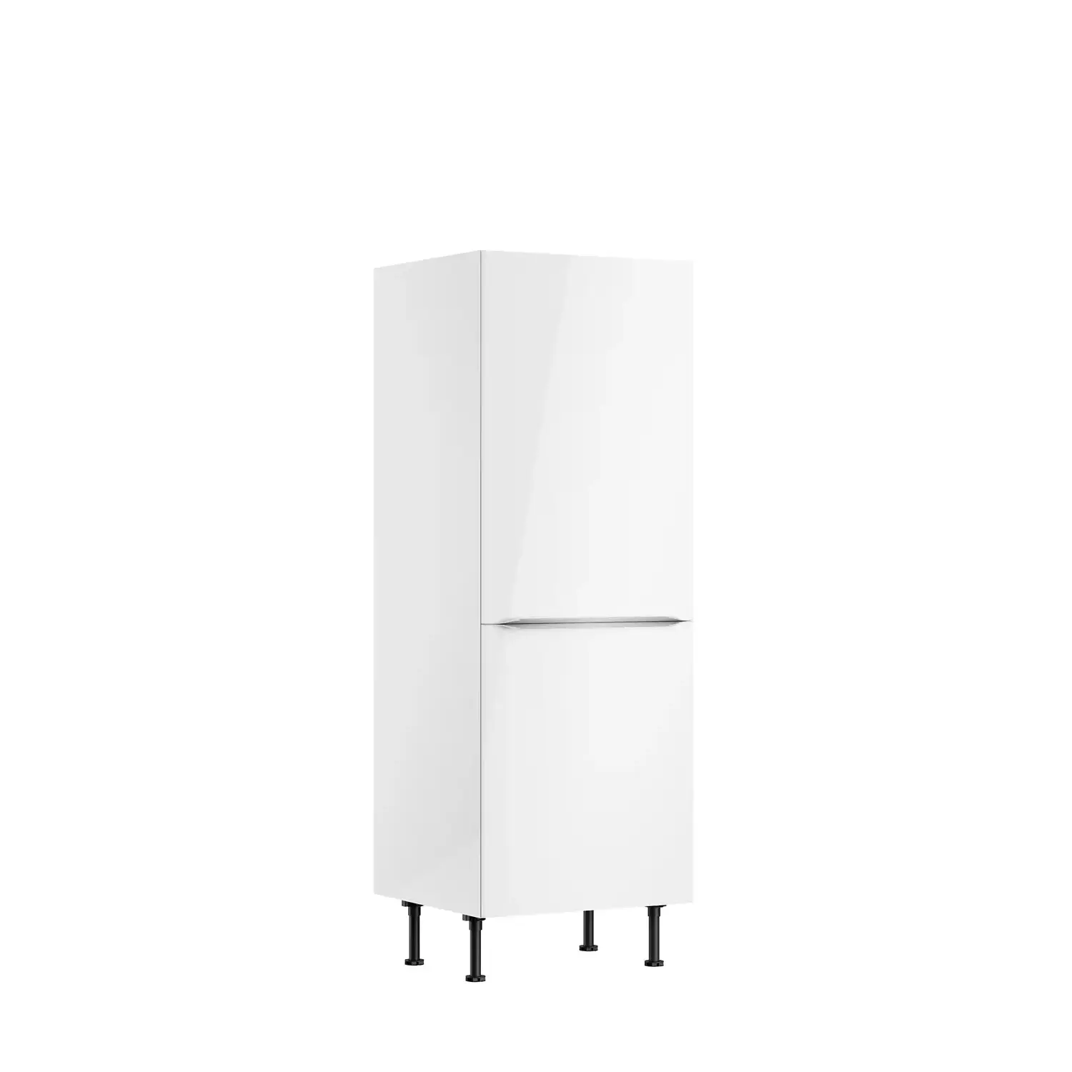 Midischrank für Kühlschrank OPTIFIT Arvid 60 cm Weiß Glanz