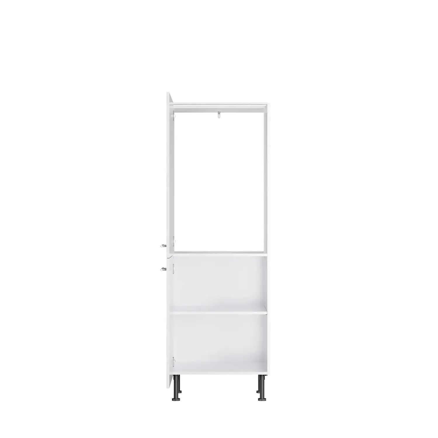 Midischrank für Kühlschrank OPTIFIT Rurik 60 cm Weiß Glanz