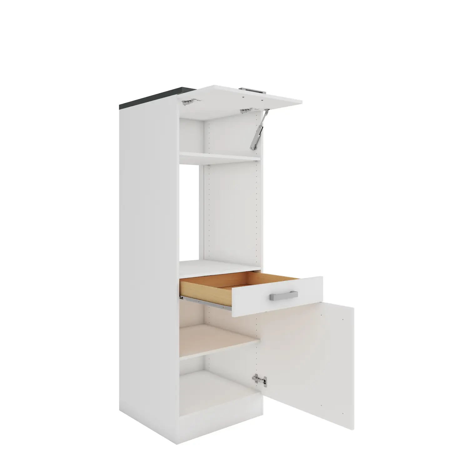 Midischrank für Backofen OPTIFIT Oslo 60 cm Weiß