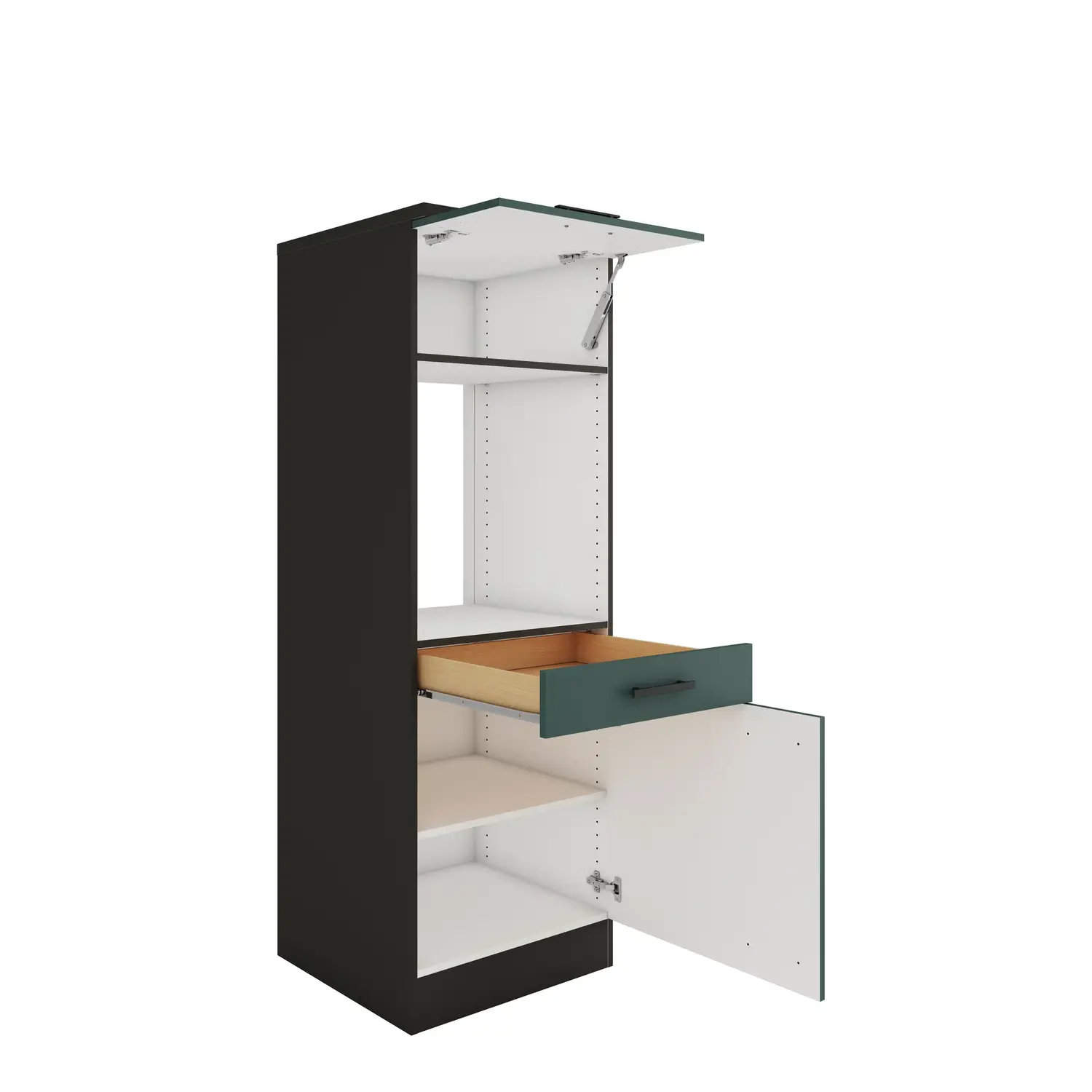 Midischrank für Backofen OPTIFIT Verona 60 cm Steingrün