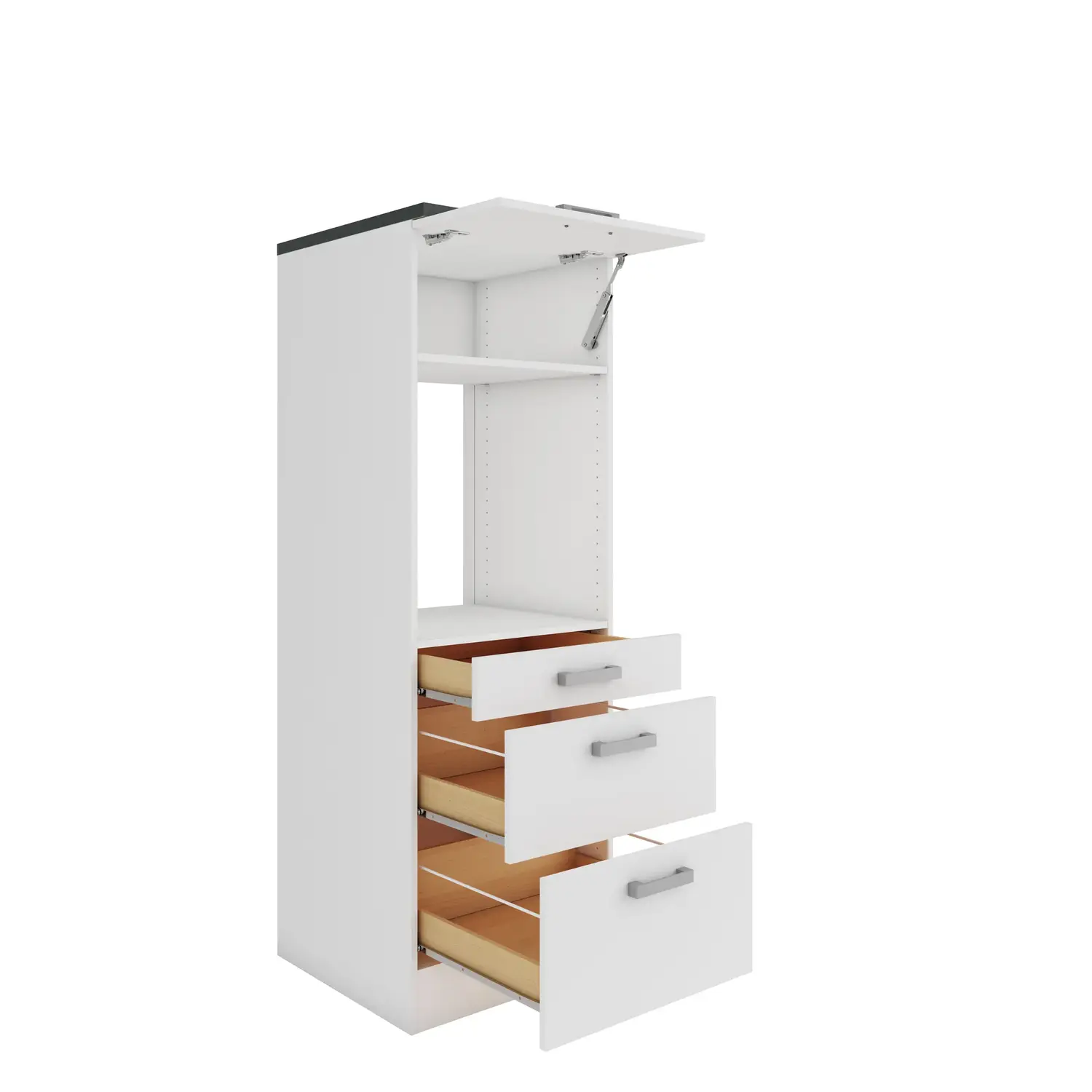 Midischrank für Backofen OPTIFIT Oslo 60 cm Weiß
