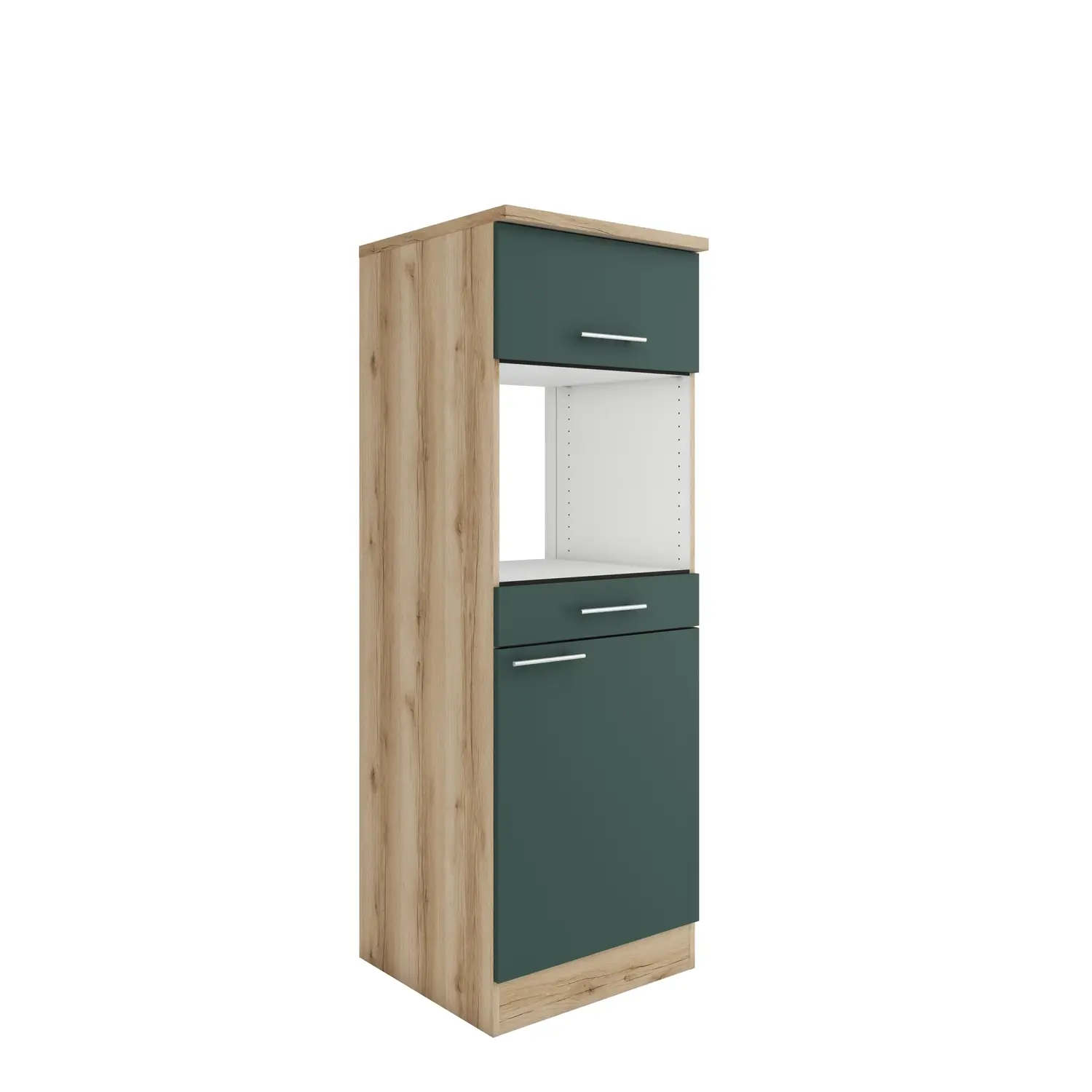 Midischrank für Mikrowelle OPTIFIT Savona 60 cm Steingrün