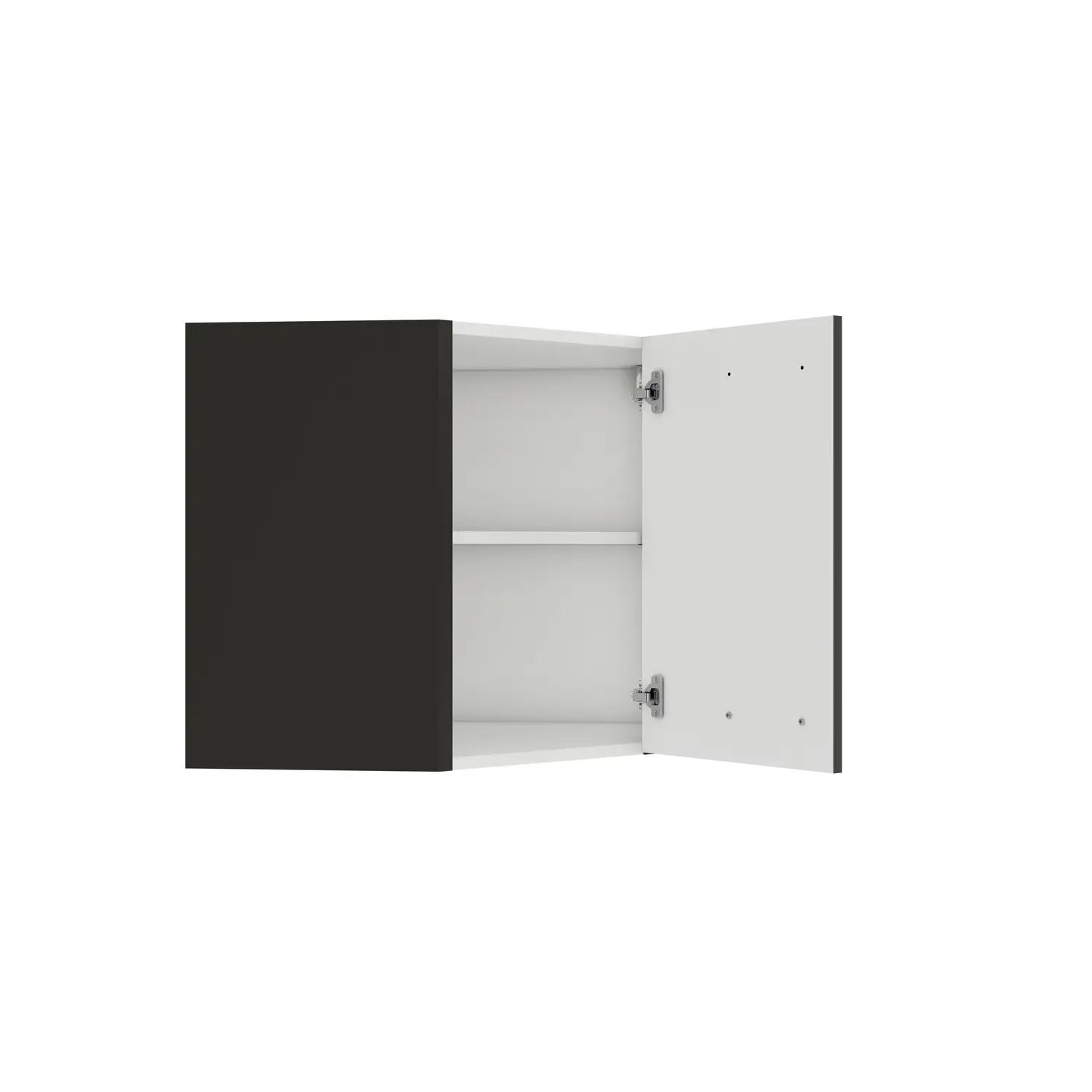 Eckhängeschrank OPTIFIT Madrid 60 x 60 cm Anthrazit