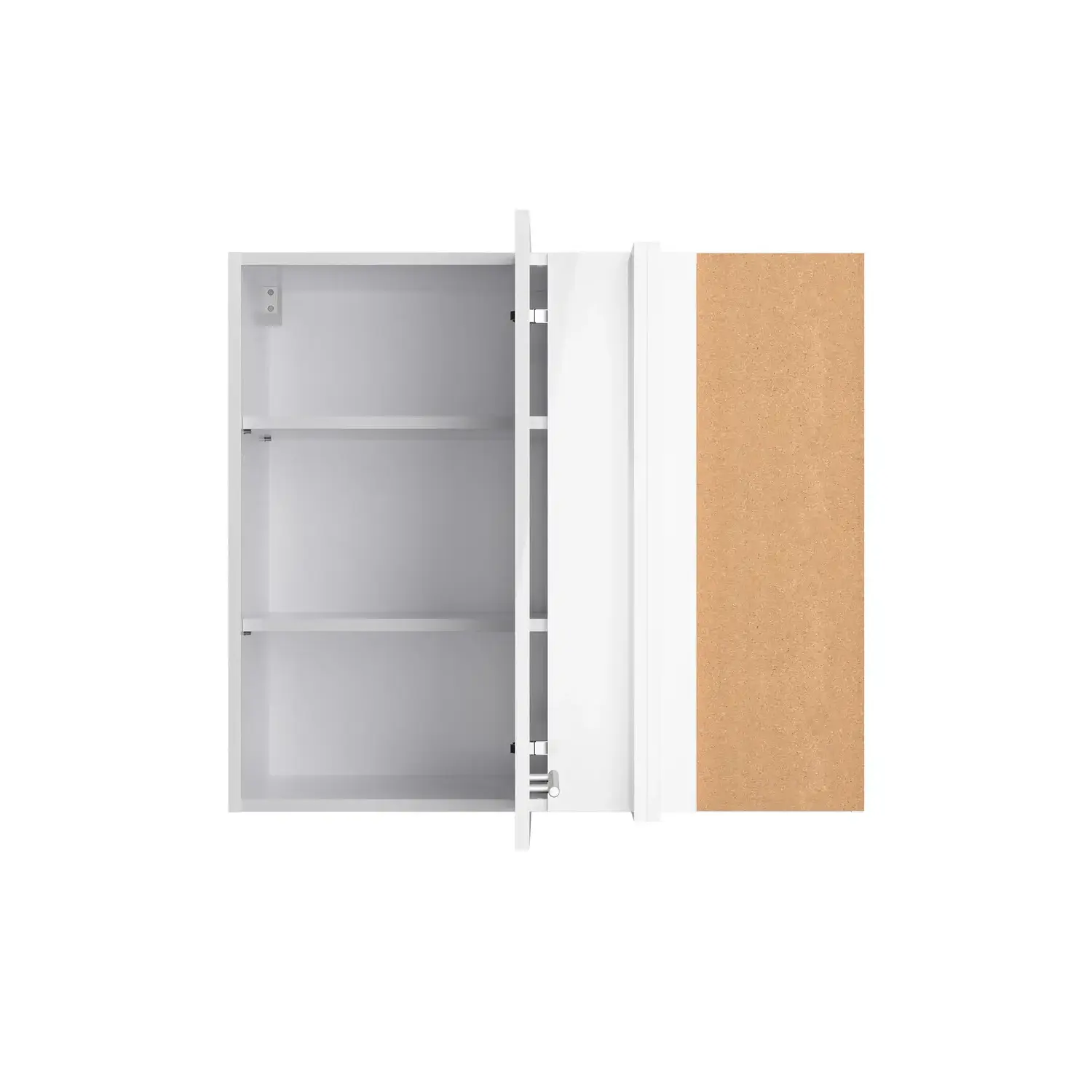 Eckhängeschrank OPTIFIT Rurik 85 x 45 cm Weiß Glanz