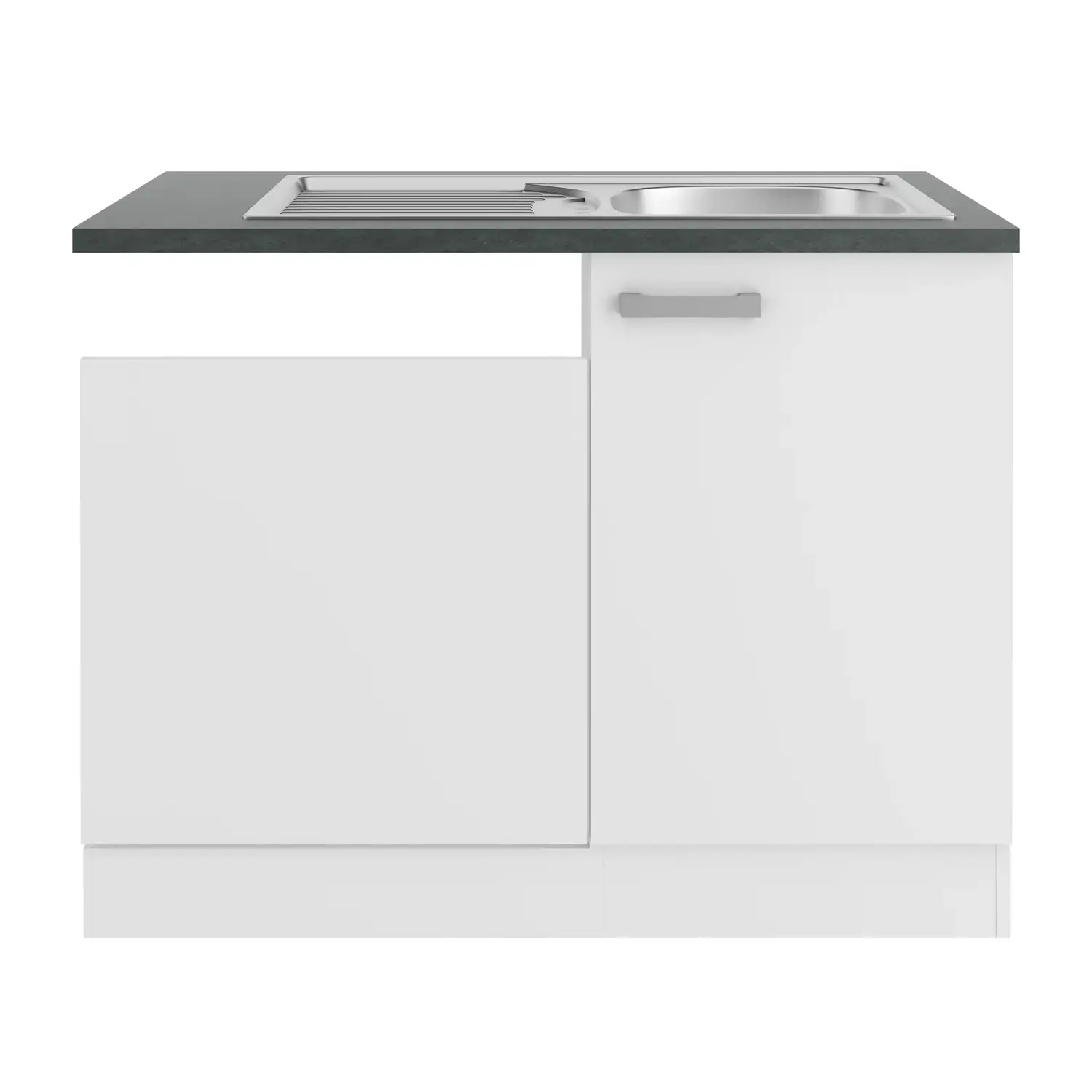 Spülenschrank-Set OPTIFIT Oslo 110 cm Weiß