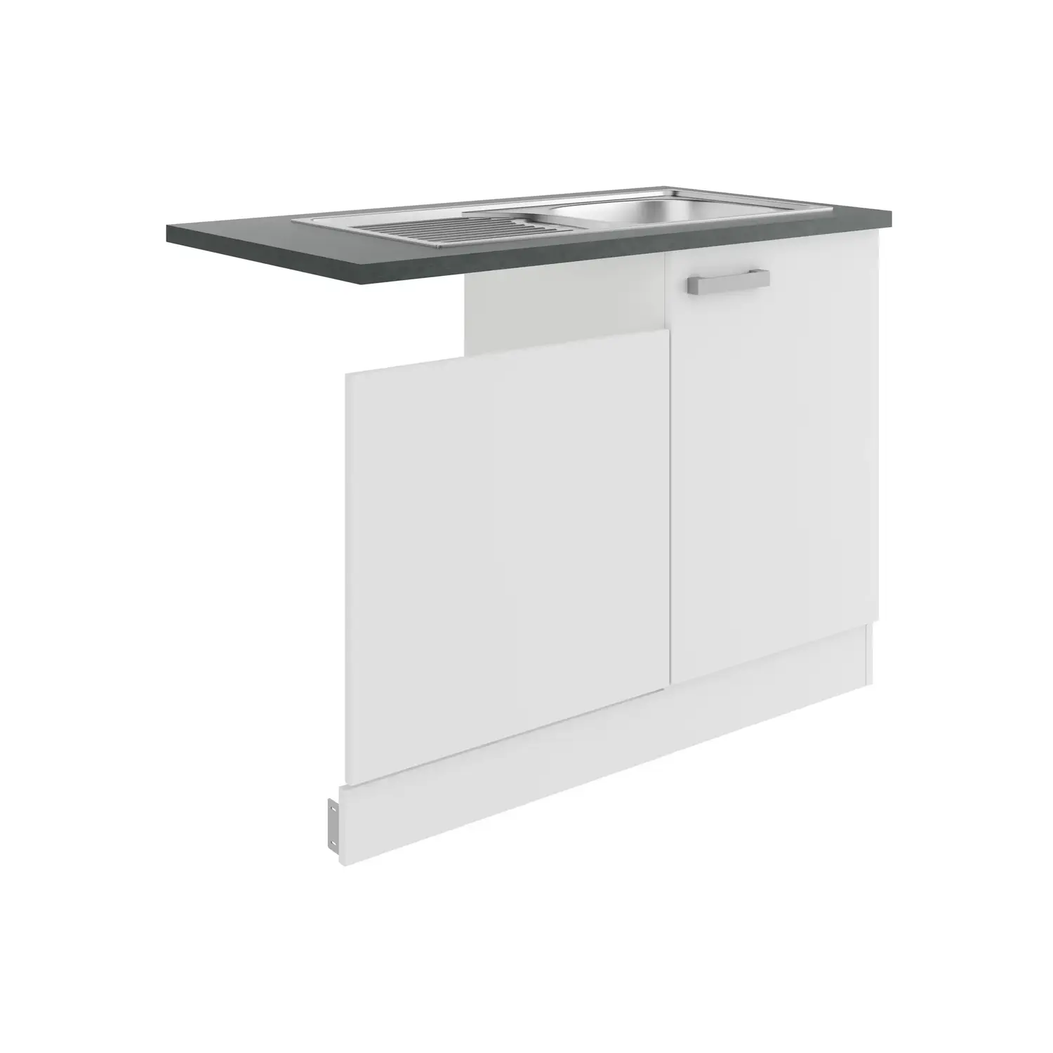 Spülenschrank-Set OPTIFIT Oslo 110 cm Weiß