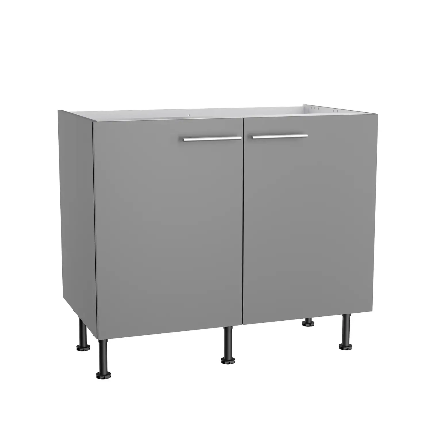 Spülenschrank OPTIFIT Mats 100 cm Basaltgrau