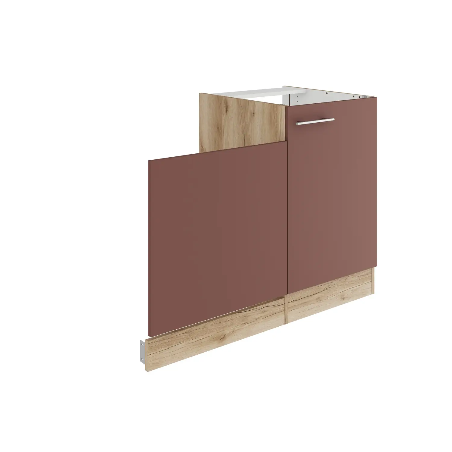 Spülenschrank-Set OPTIFIT Bari 110 cm Rostrot
