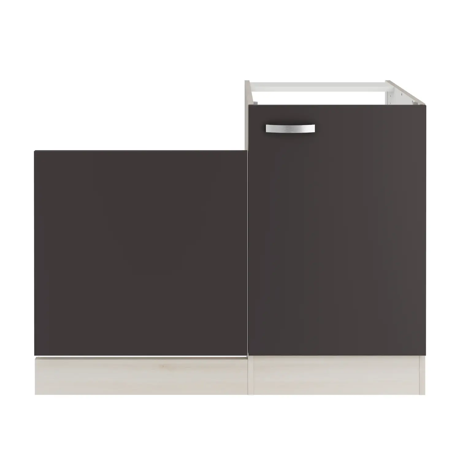 Spülenschrank-Set OPTIFIT Faro 110 cm Anthrazit