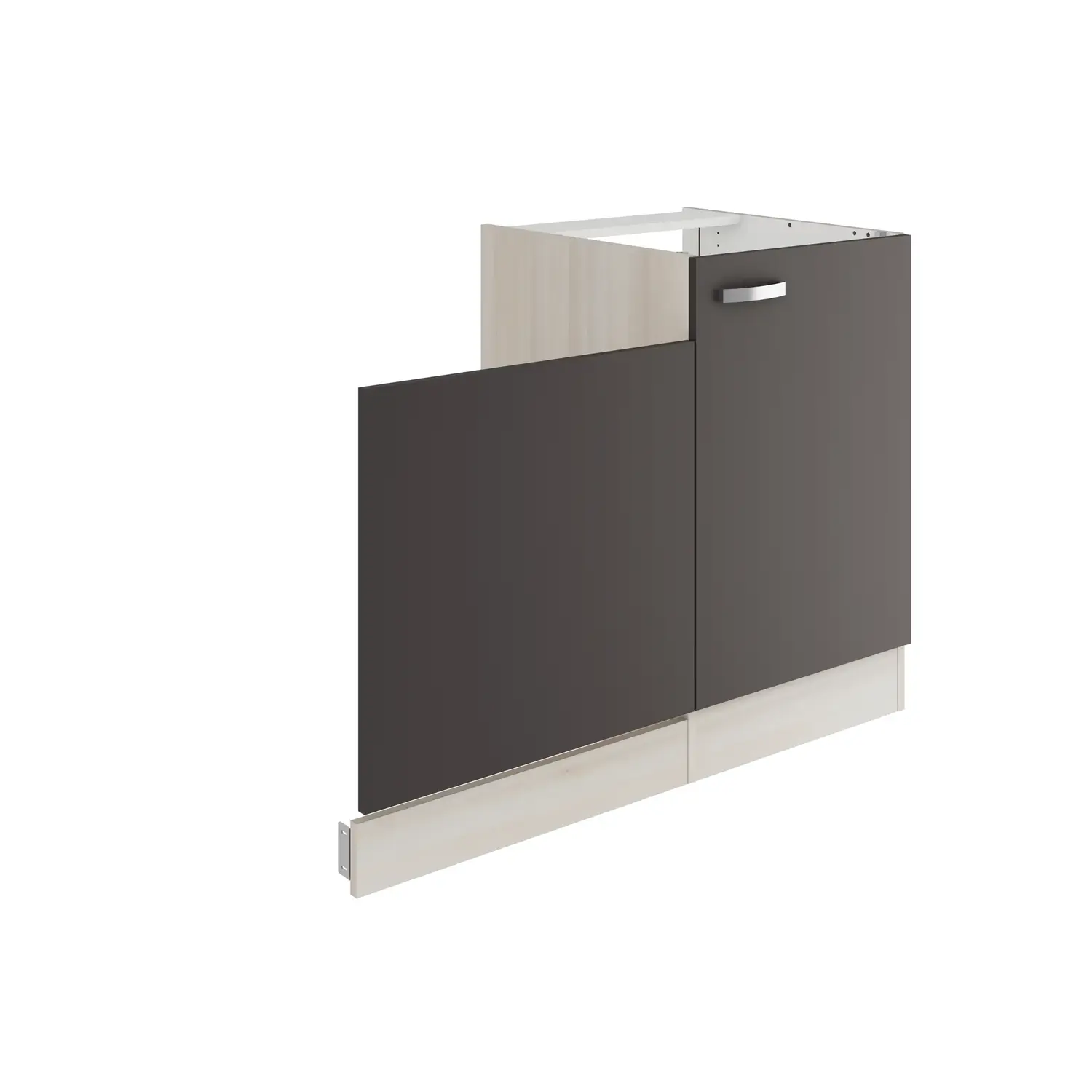 Spülenschrank-Set OPTIFIT Faro 110 cm Anthrazit