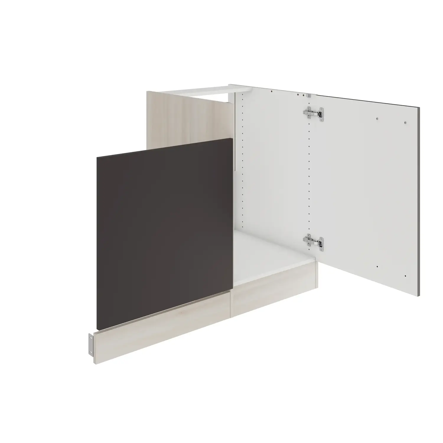 Spülenschrank-Set OPTIFIT Faro 110 cm Anthrazit