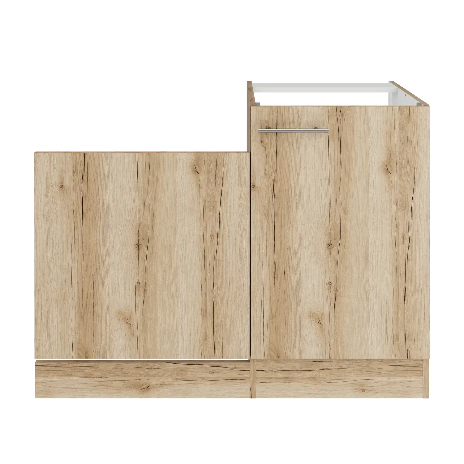 Spülenschrank-Set OPTIFIT Livorno 110 cm Wildeiche