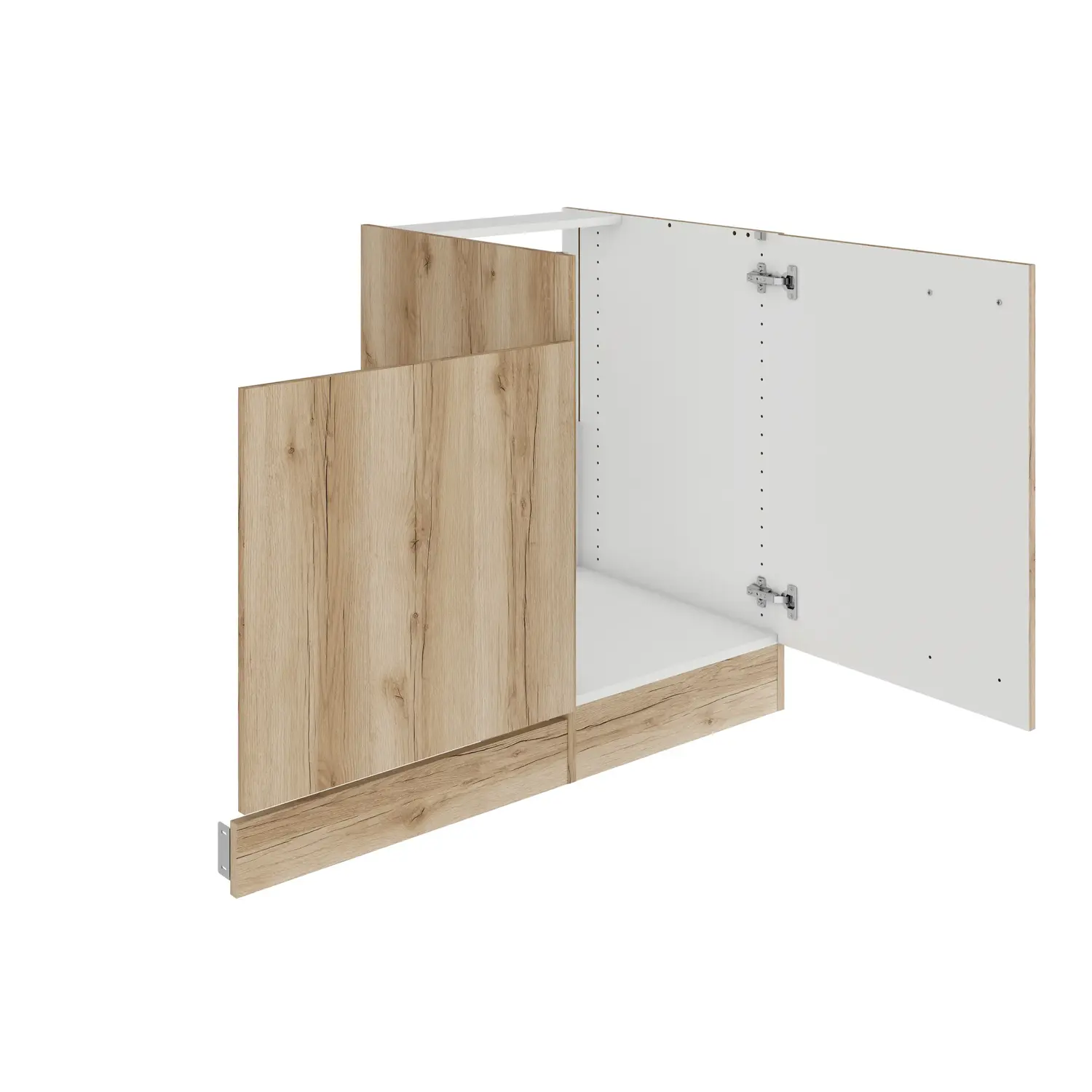 Spülenschrank-Set OPTIFIT Livorno 110 cm Wildeiche