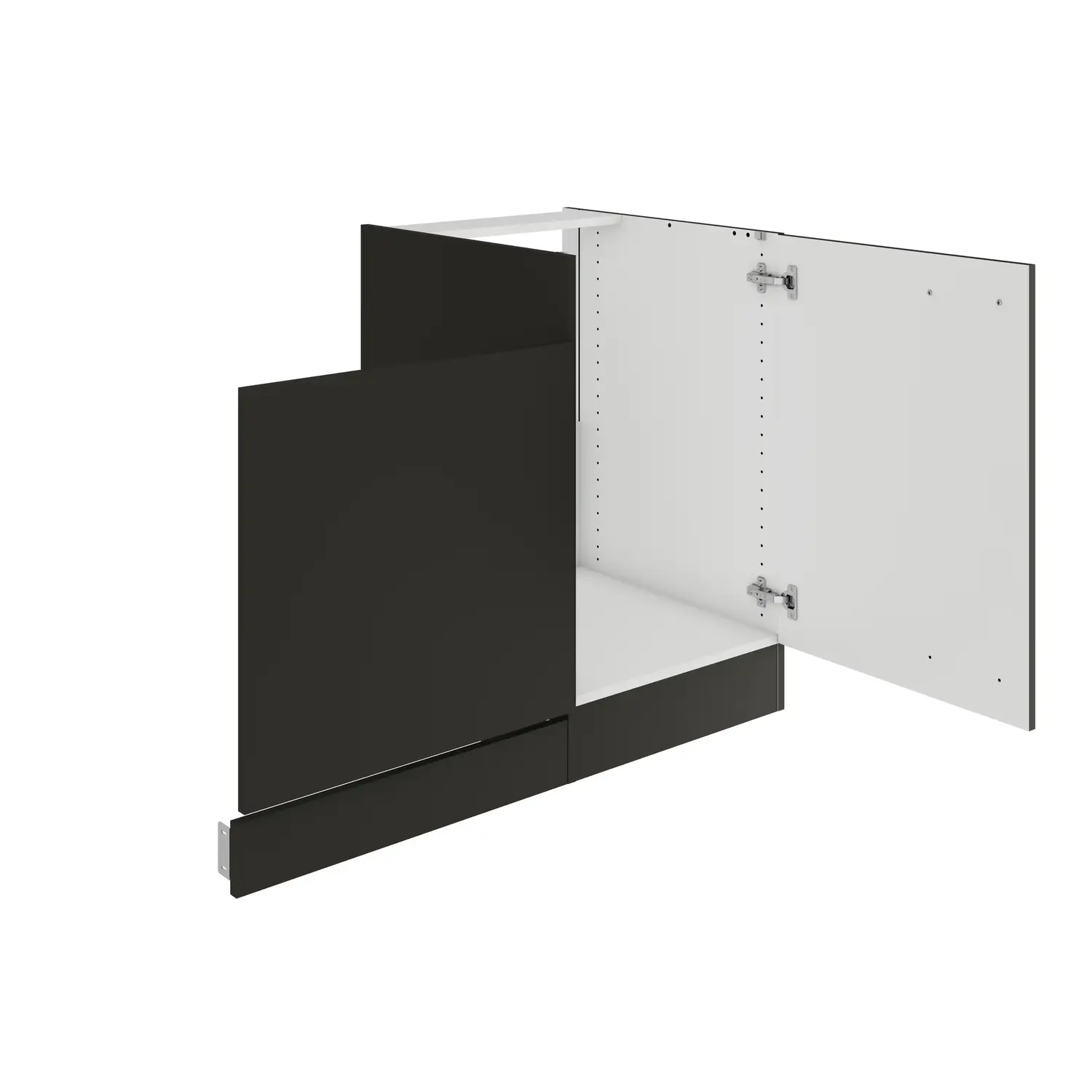 Spülenschrank-Set OPTIFIT Madrid 110 cm Anthrazit