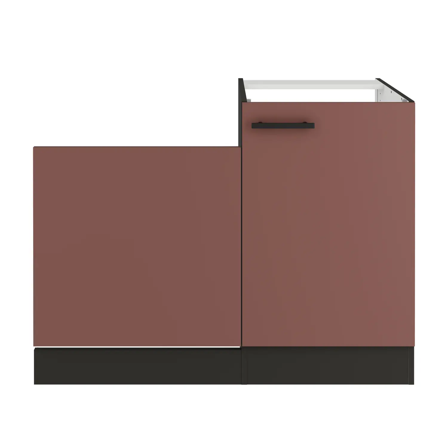 Spülenschrank-Set OPTIFIT Nizza 110 cm Rostrot