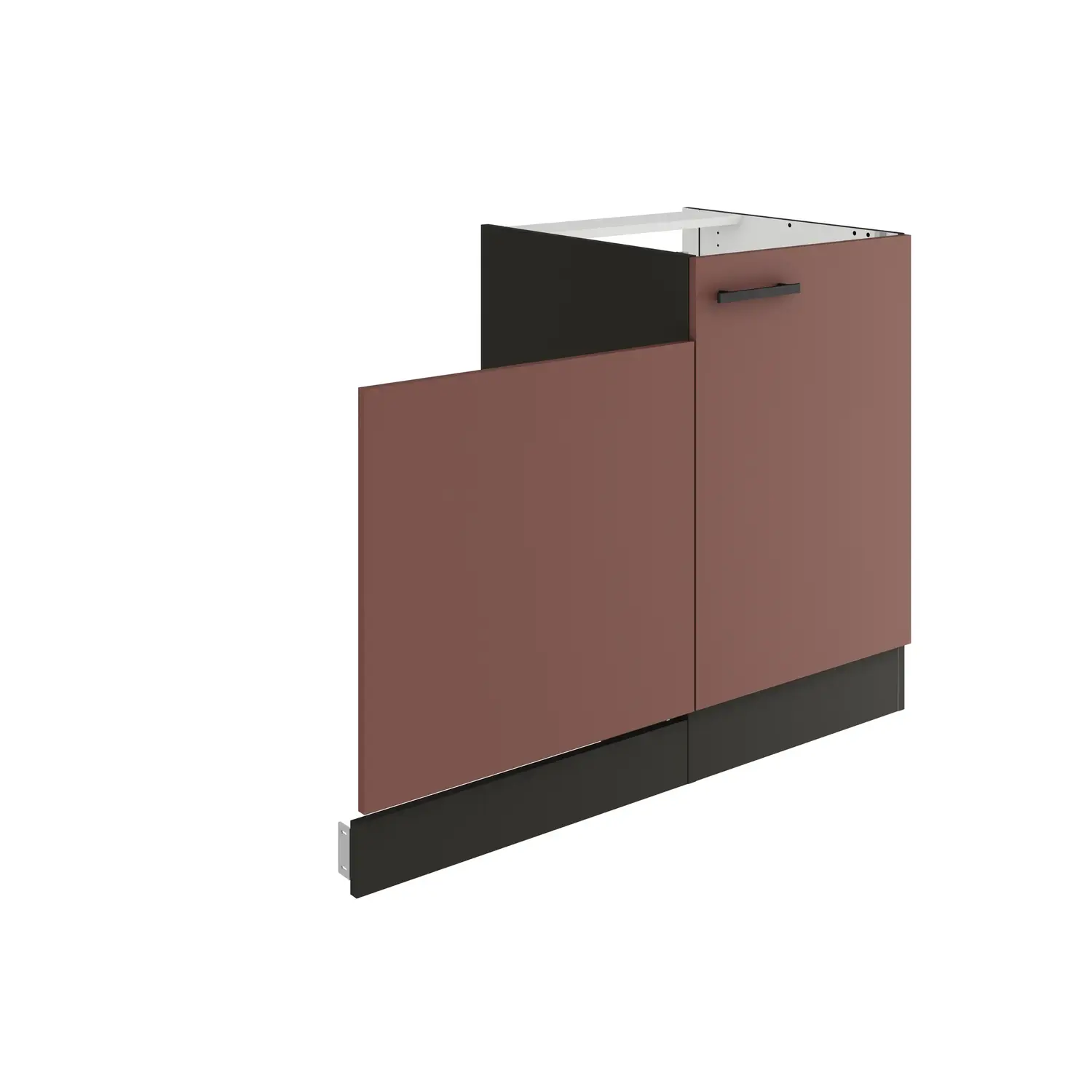 Spülenschrank-Set OPTIFIT Nizza 110 cm Rostrot