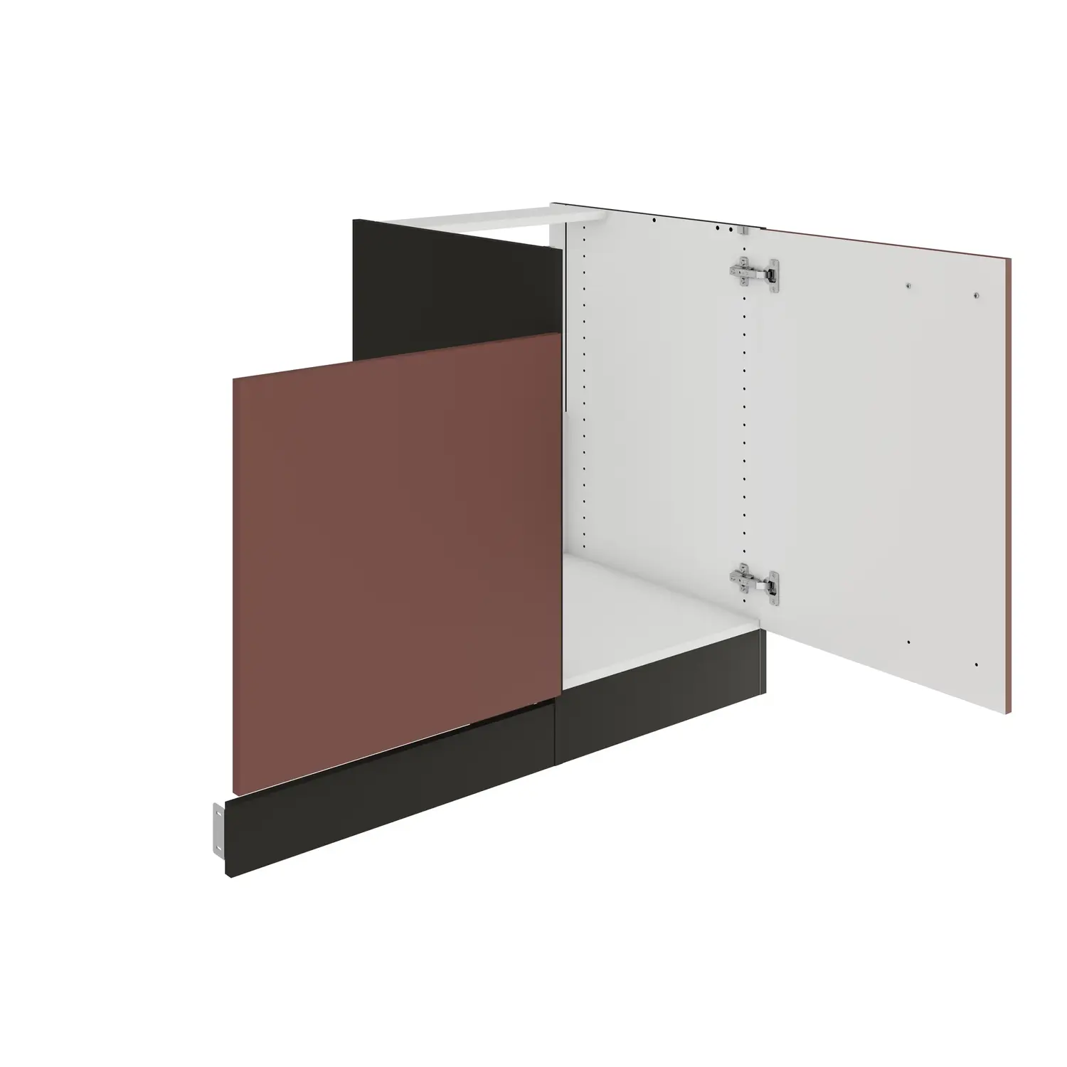 Spülenschrank-Set OPTIFIT Nizza 110 cm Rostrot
