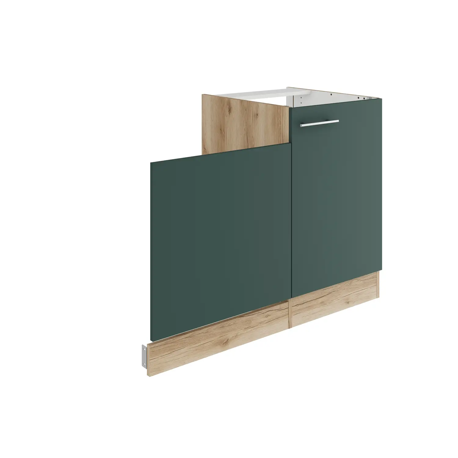 Spülenschrank-Set OPTIFIT Savona 110 cm Steingrün