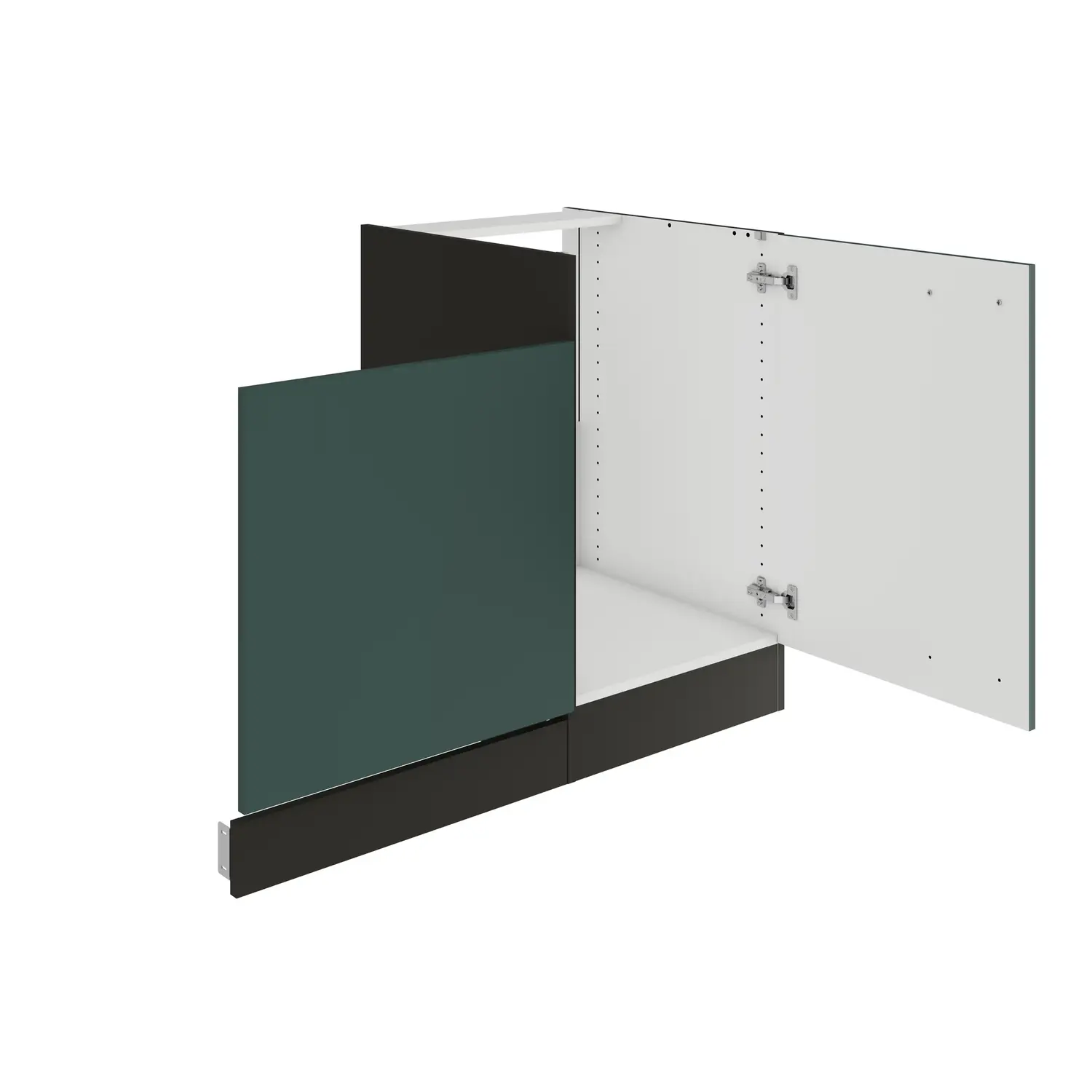 Spülenschrank-Set OPTIFIT Verona 110 cm Steingrün