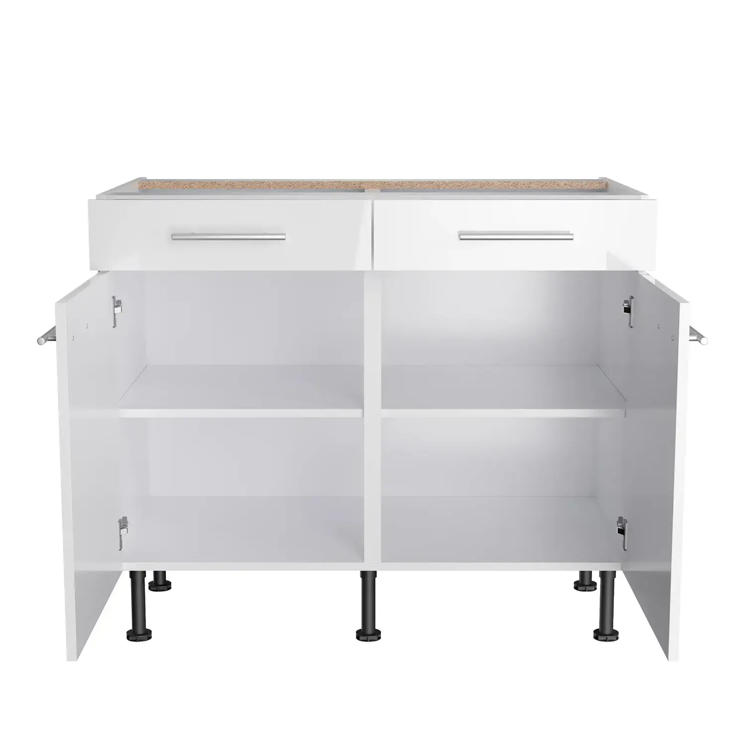 Unterschrank OPTIFIT Rurik 100 cm Weiß Glanz