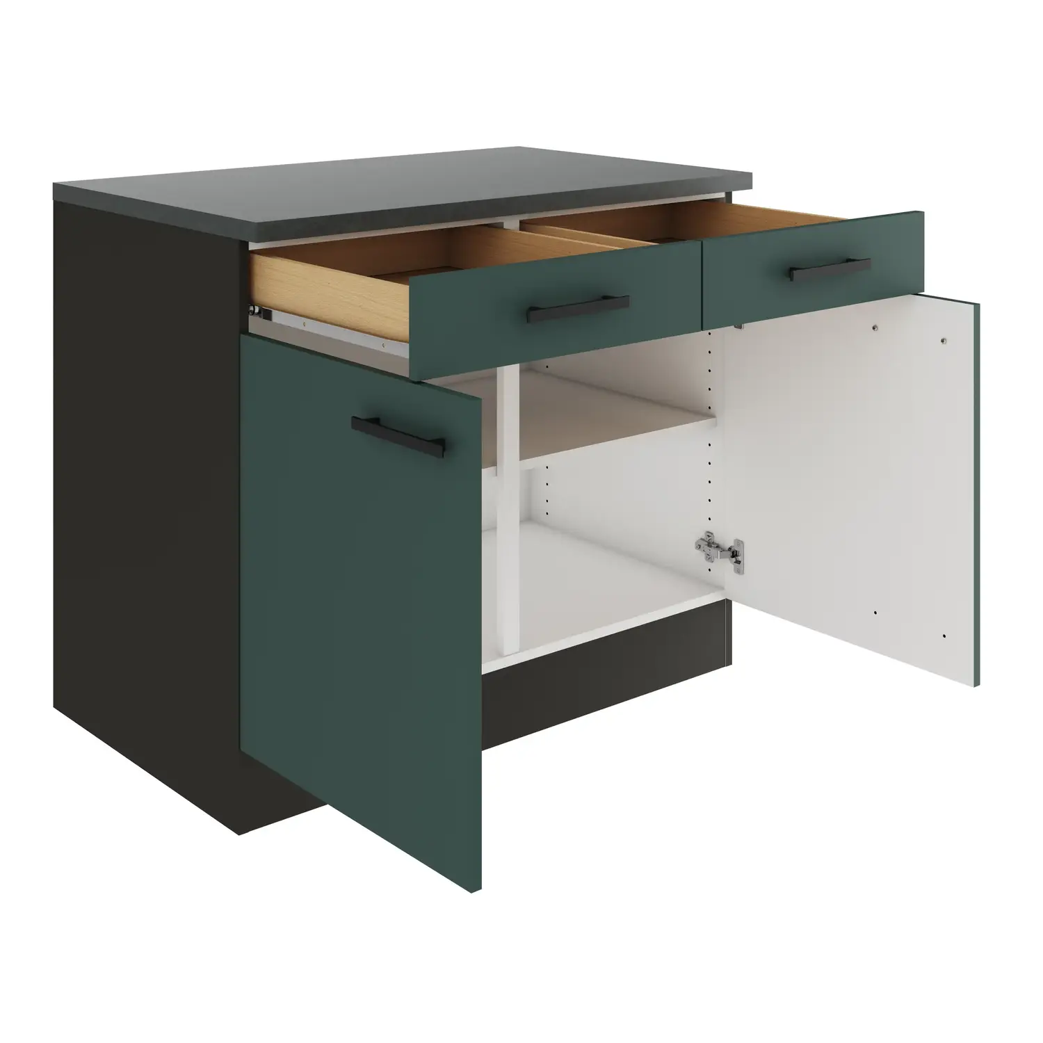 Unterschrank OPTIFIT Verona 100 cm Steingrün