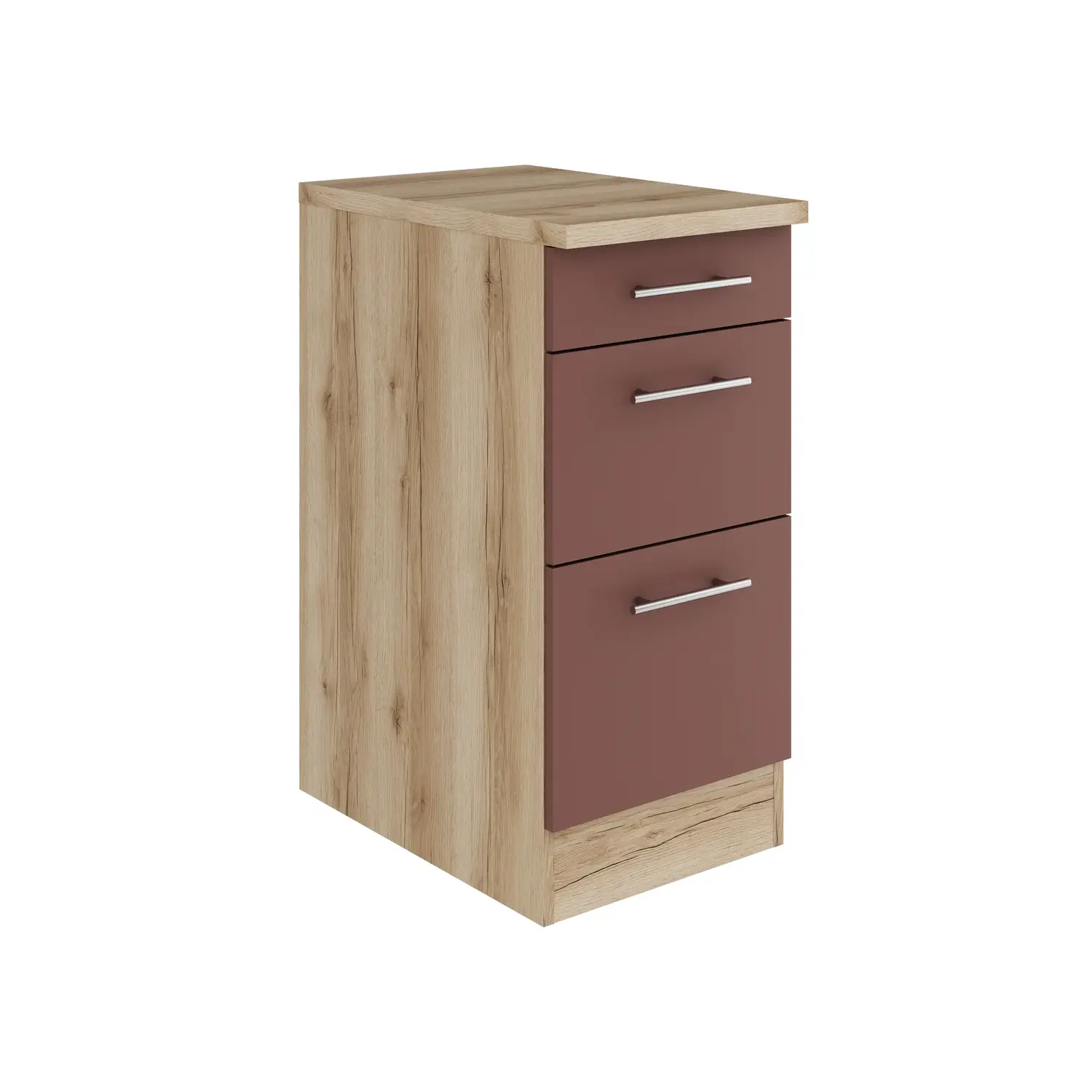 Auszugschrank OPTIFIT Bari 40 cm Rostrot