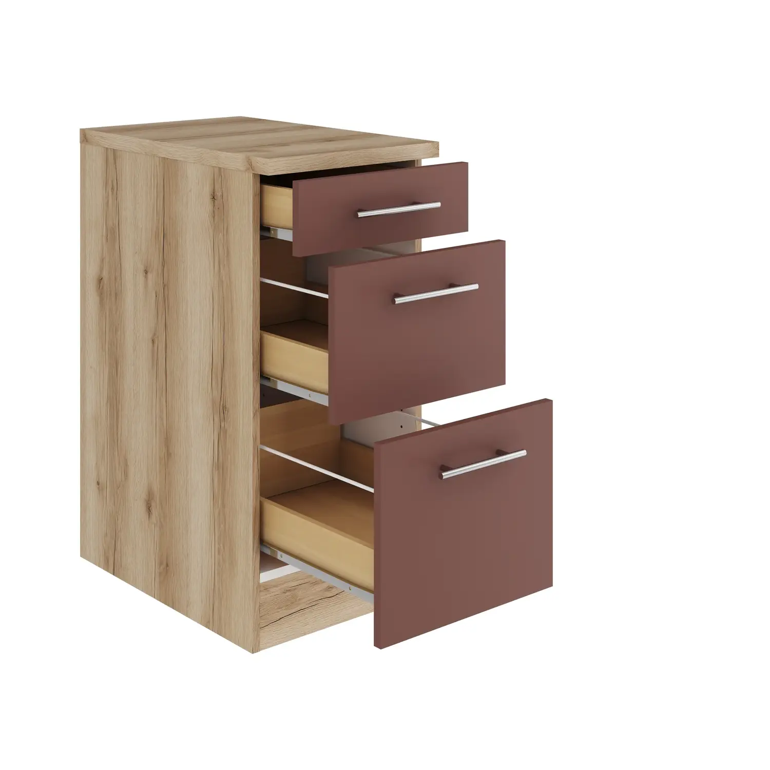 Auszugschrank OPTIFIT Bari 40 cm Rostrot