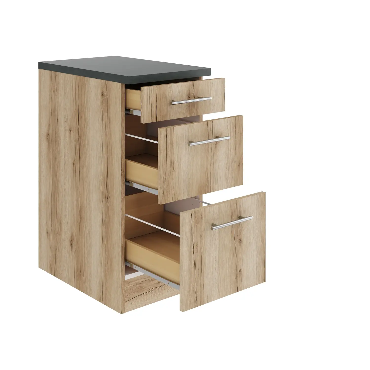 Auszugschrank OPTIFIT Livorno 40 cm Wildeiche