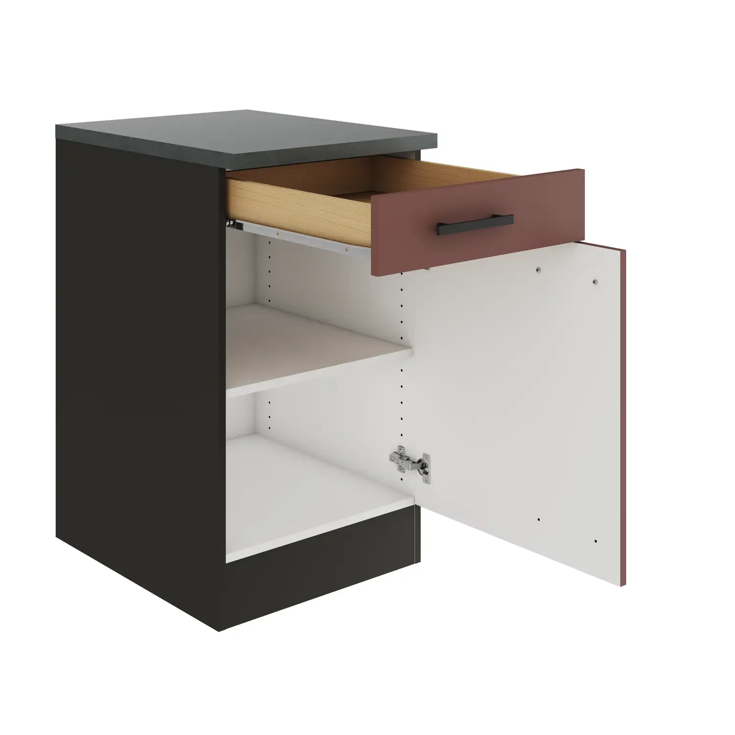 Unterschrank OPTIFIT Nizza 50 cm Rostrot