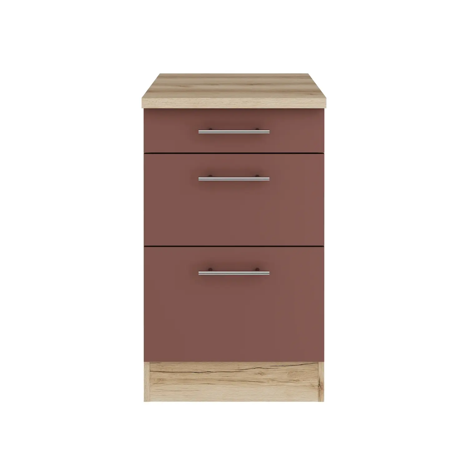 Auszugschrank OPTIFIT Bari 50 cm Rostrot