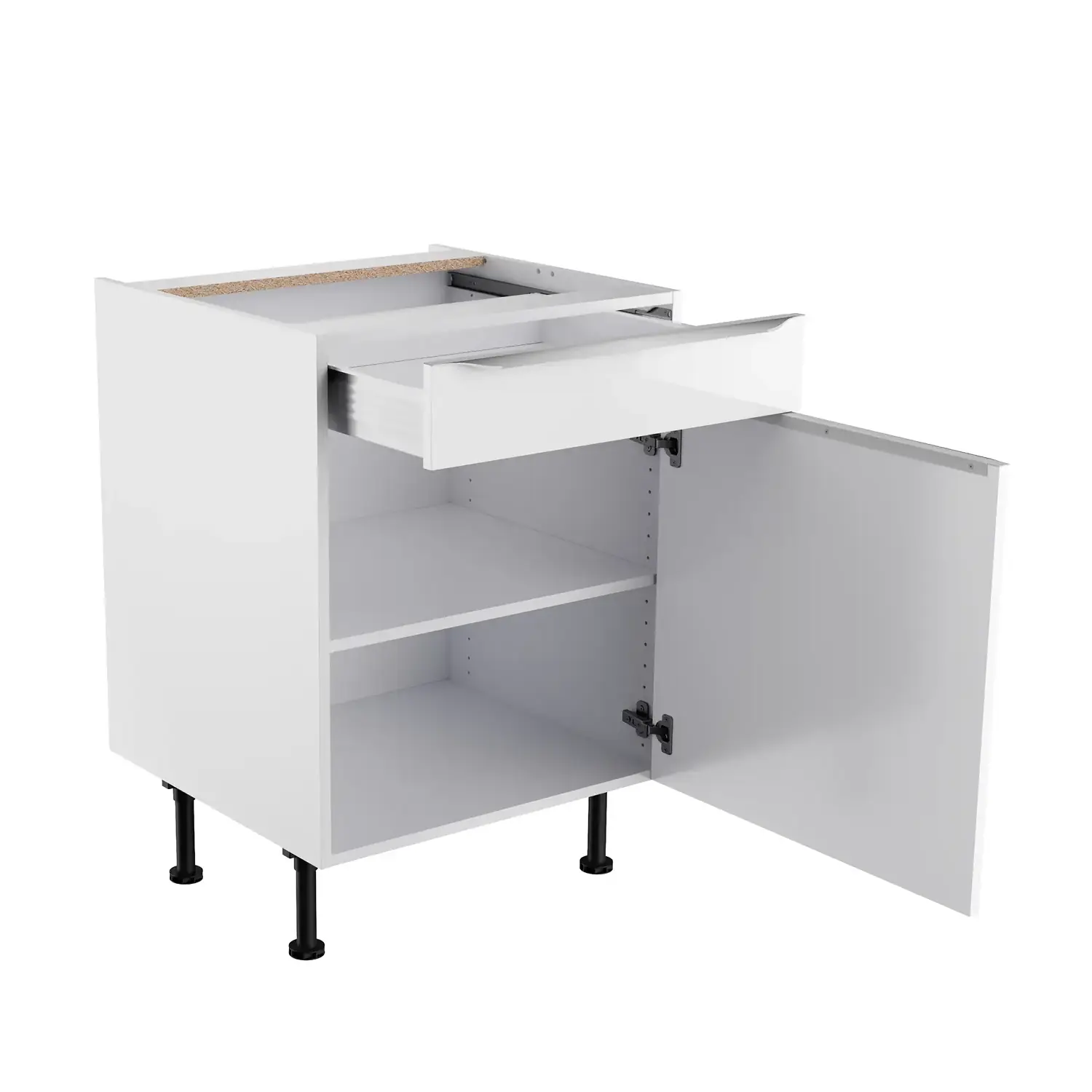 Unterschrank OPTIFIT Arvid 60 cm Weiß Glanz