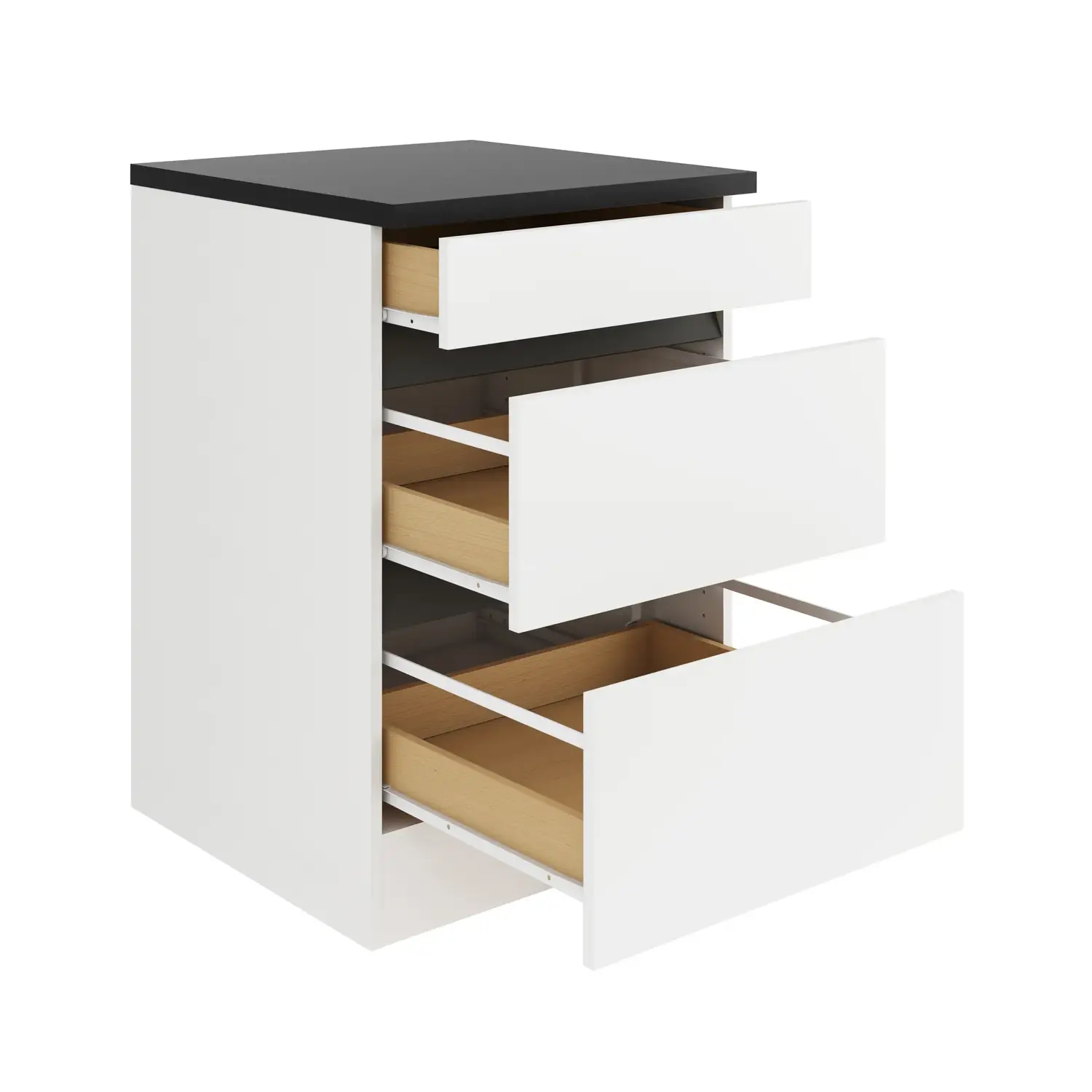 Auszugschrank OPTIFIT Luca 60 cm Weiß
