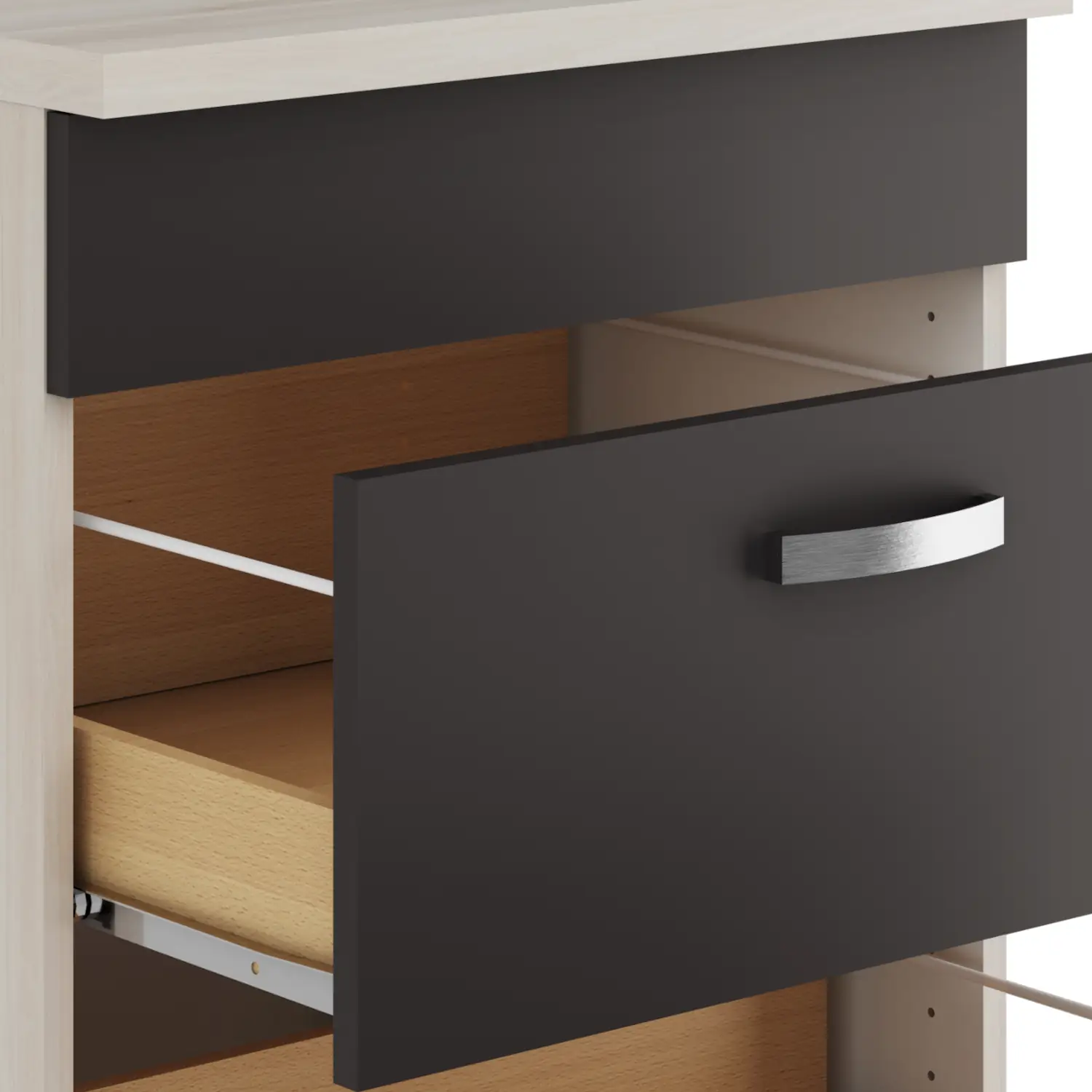 Unterschrank für Glaskeramikkochfeld OPTIFIT Faro 60 cm Anthrazit