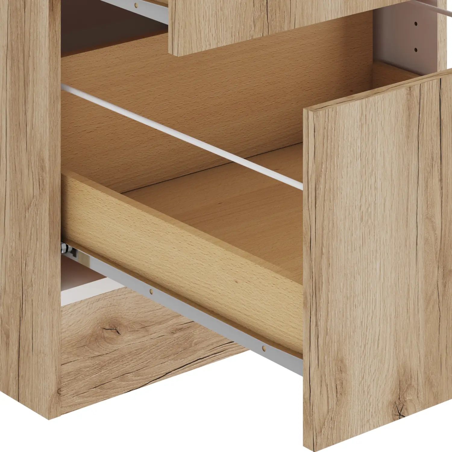 Unterschrank für Glaskeramikkochfeld OPTIFIT Livorno 60 cm Wildeiche