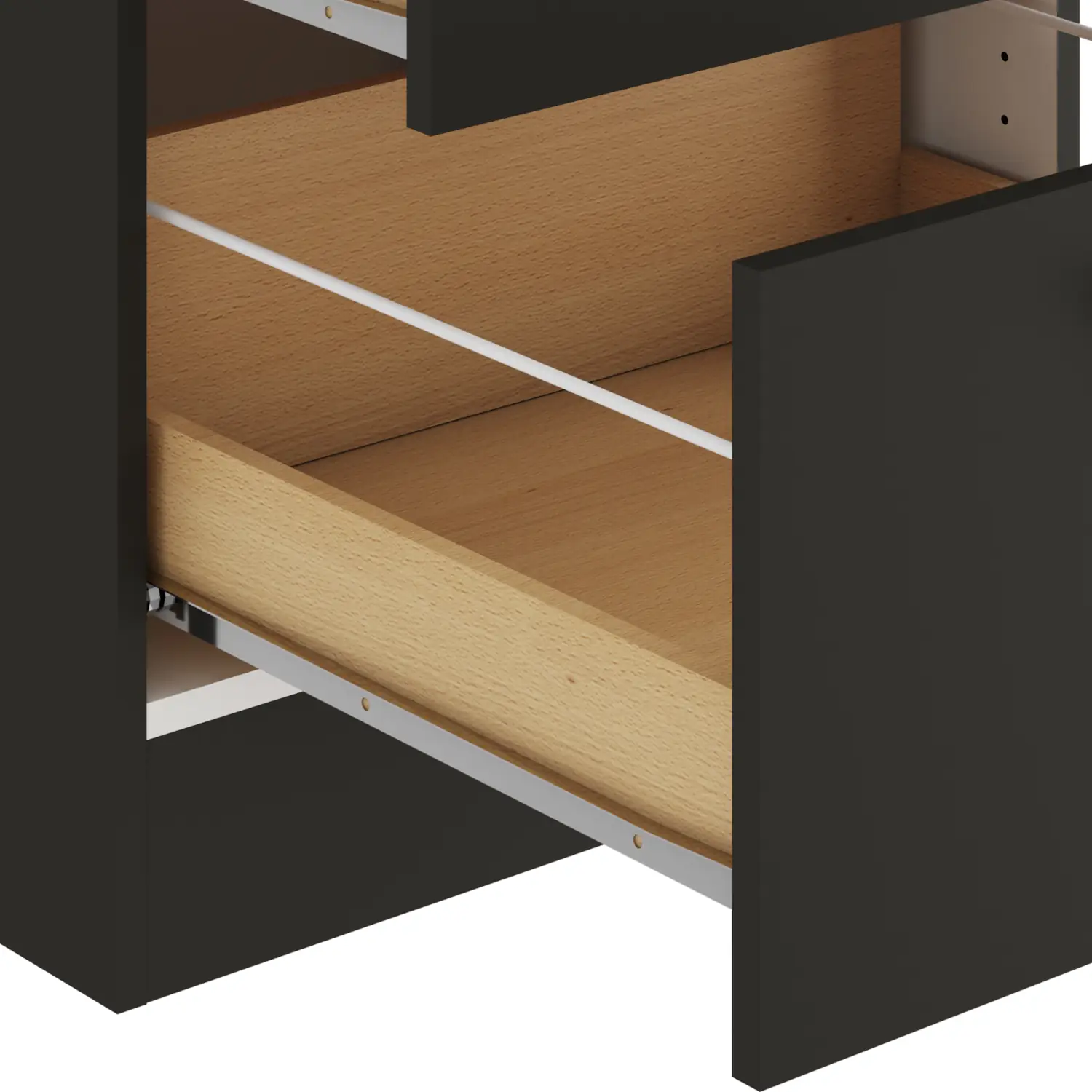 Unterschrank für Glaskeramikkochfeld OPTIFIT Madrid 60 cm Anthrazit